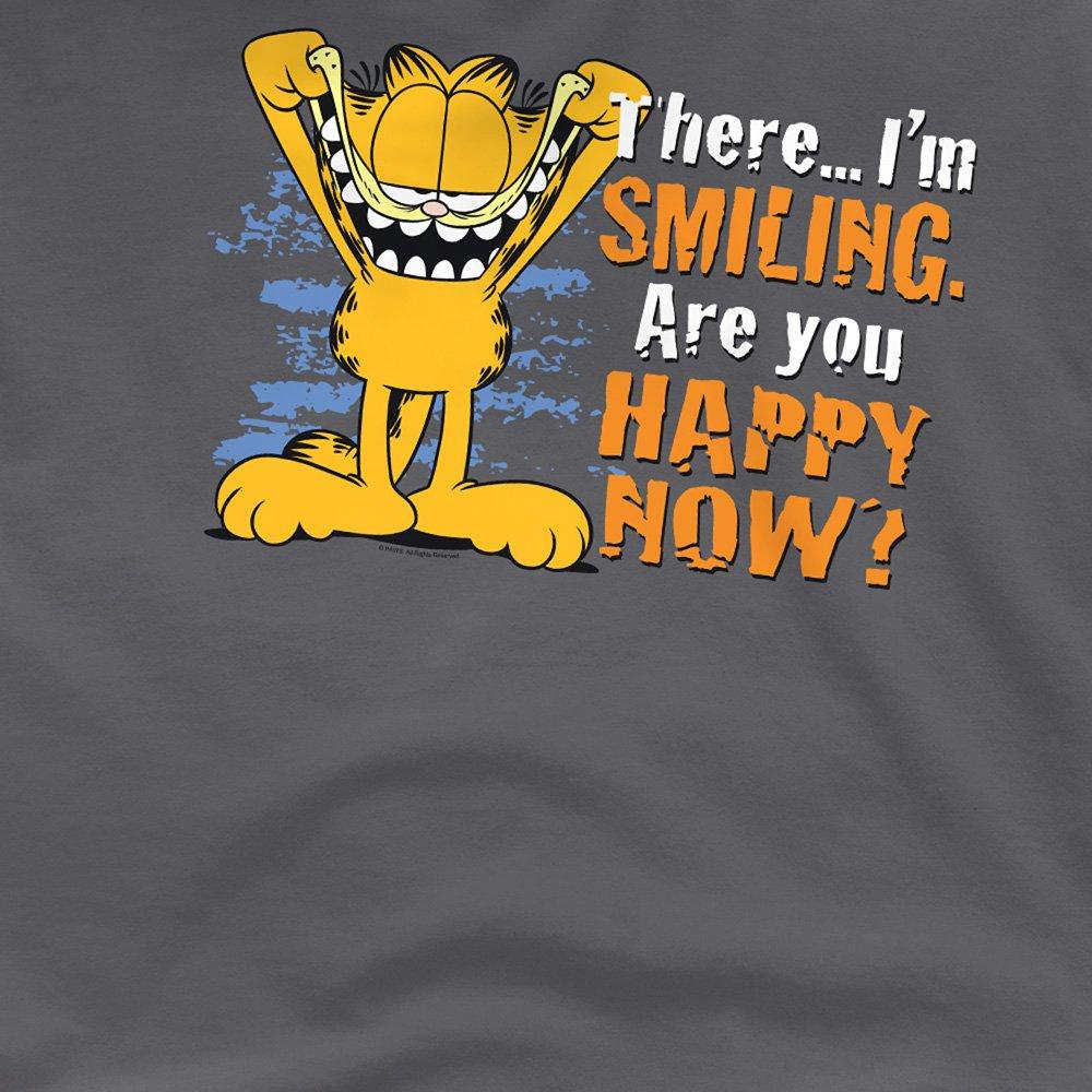 Grey - Garfield - Garfield Smiling T Shirt Charcoal - 2