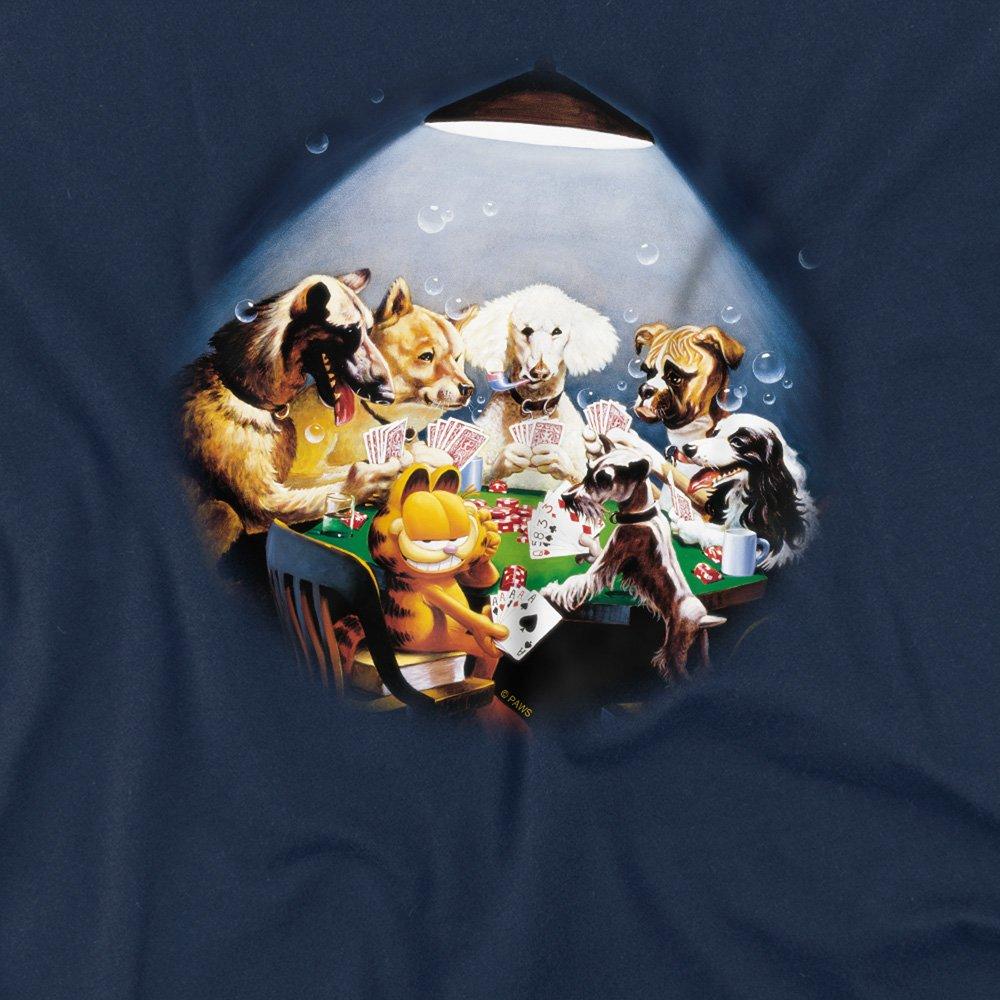 Navy - Garfield - Garfield Playing With The Big Dogs T Shirt Navy - 2