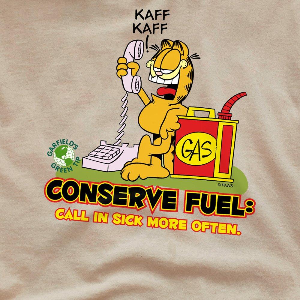 Yellow - Garfield - Garfield Call In Sick T Shirt Sand - 2