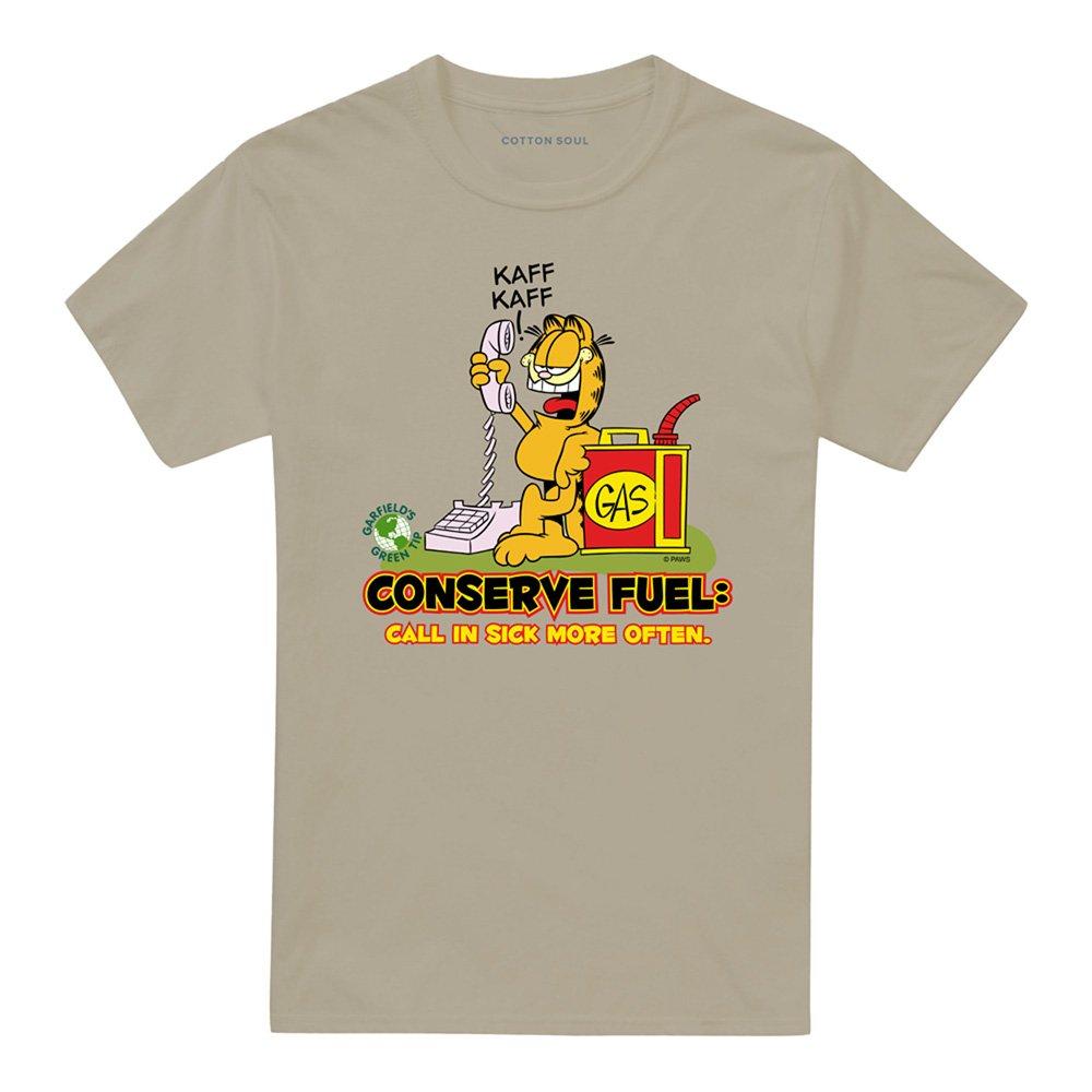 Yellow - Garfield - Garfield Call In Sick T Shirt Sand - 4