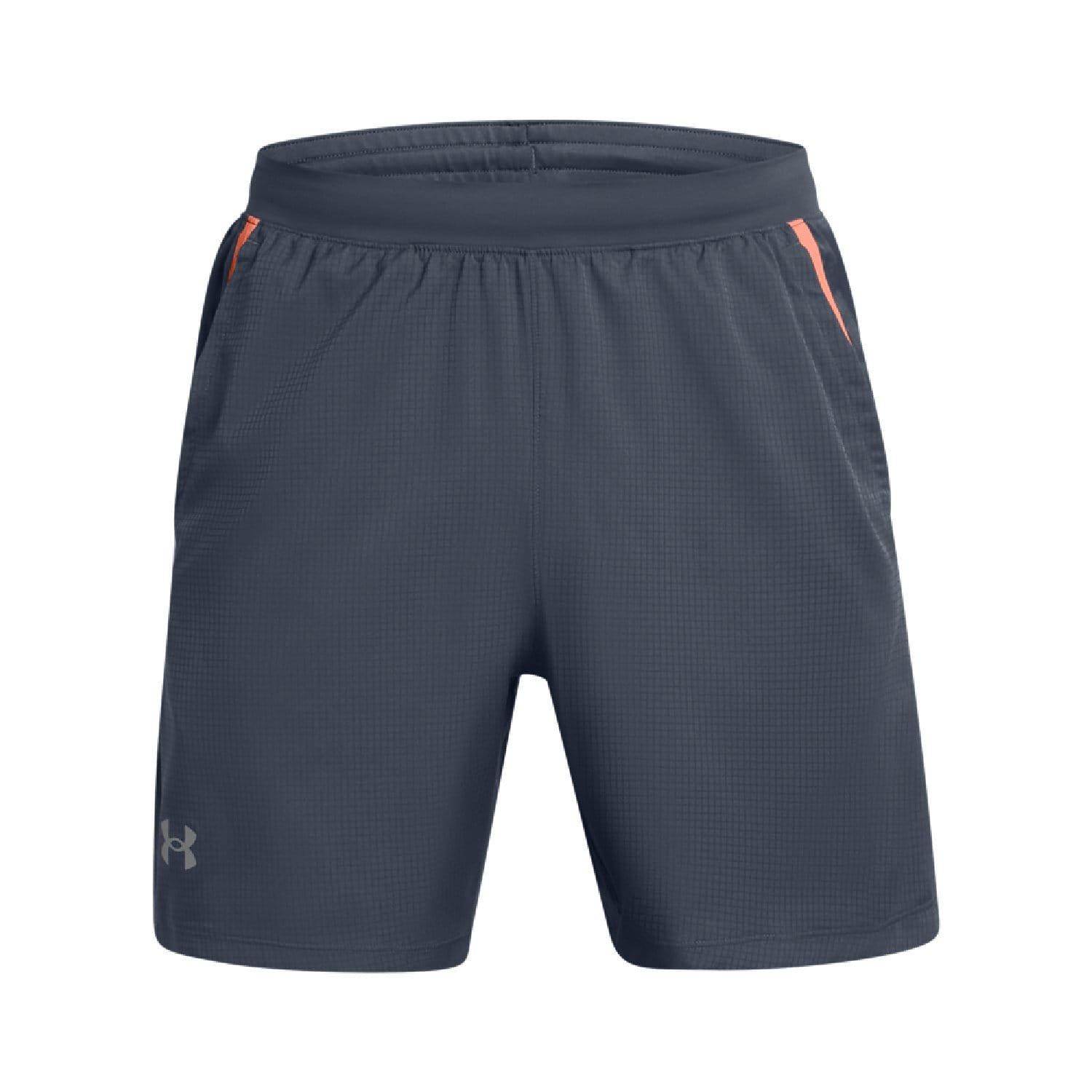 Grey - Under Armour - Launch Texture Shorts - 5