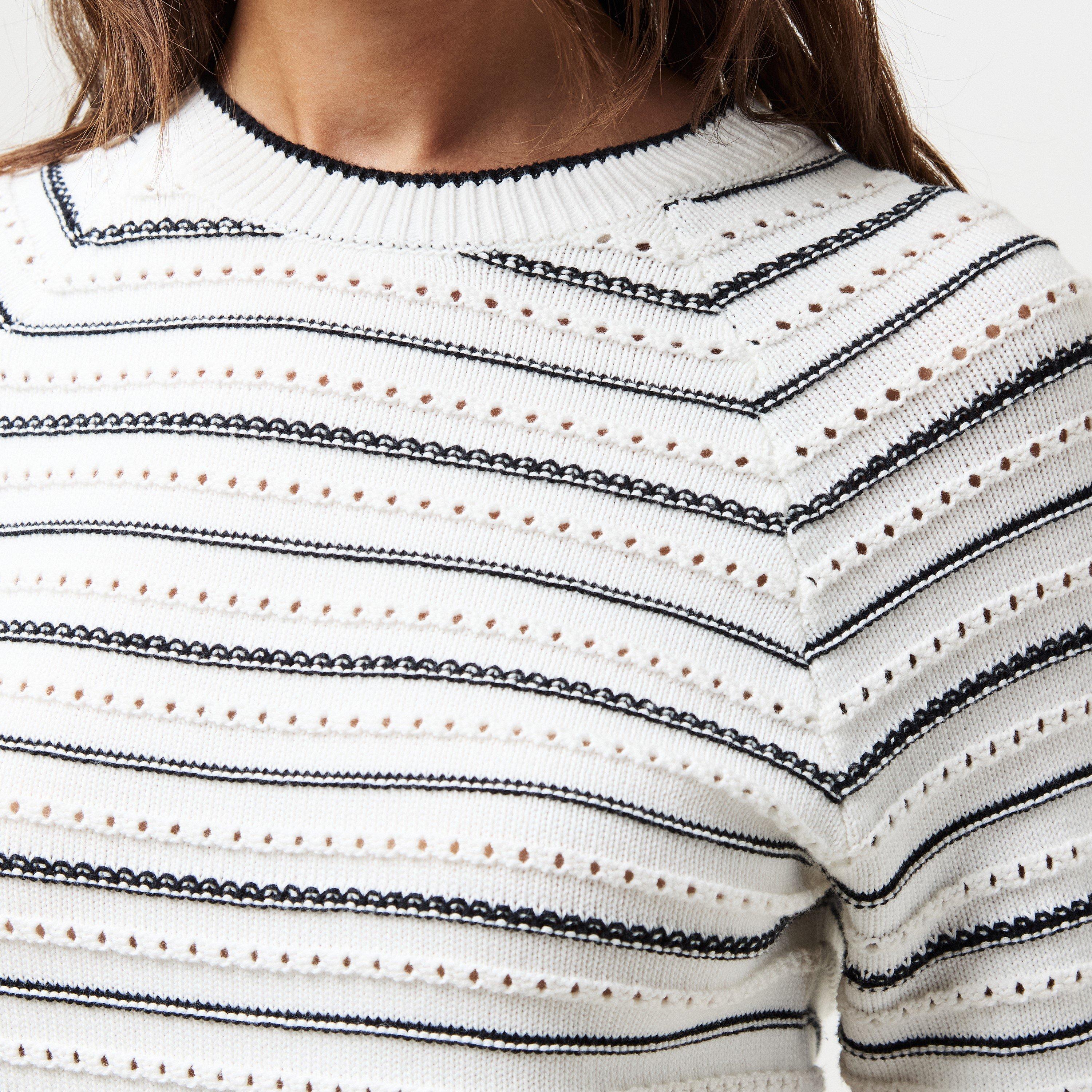 Winter White - French Connection - Women's Oskie Short-Sleeve Crew Neck Jumper - 5