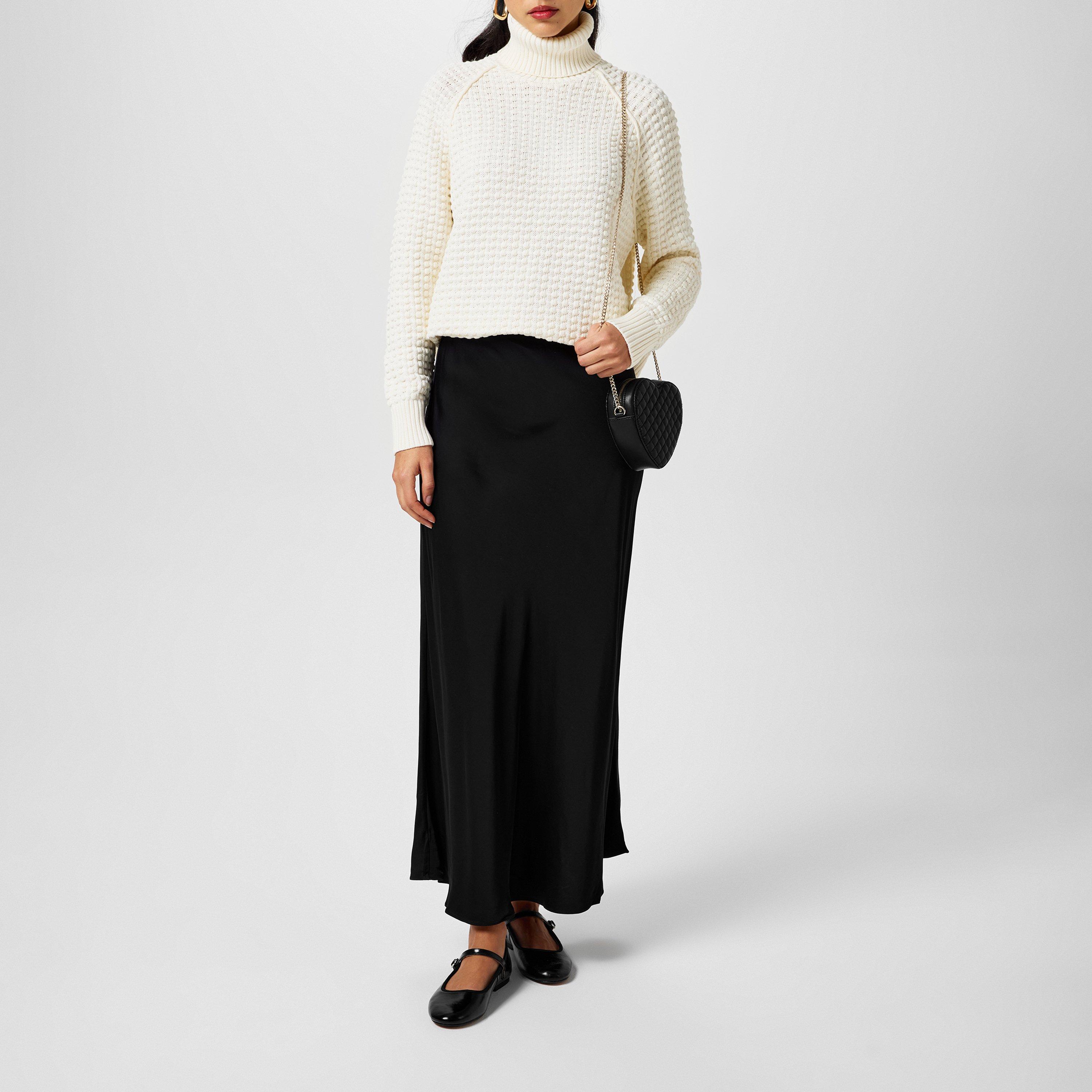 Classic Cream - French Connection - Women's Keya Popcorn Knitted Mozart Crew Neck Jumper - 4