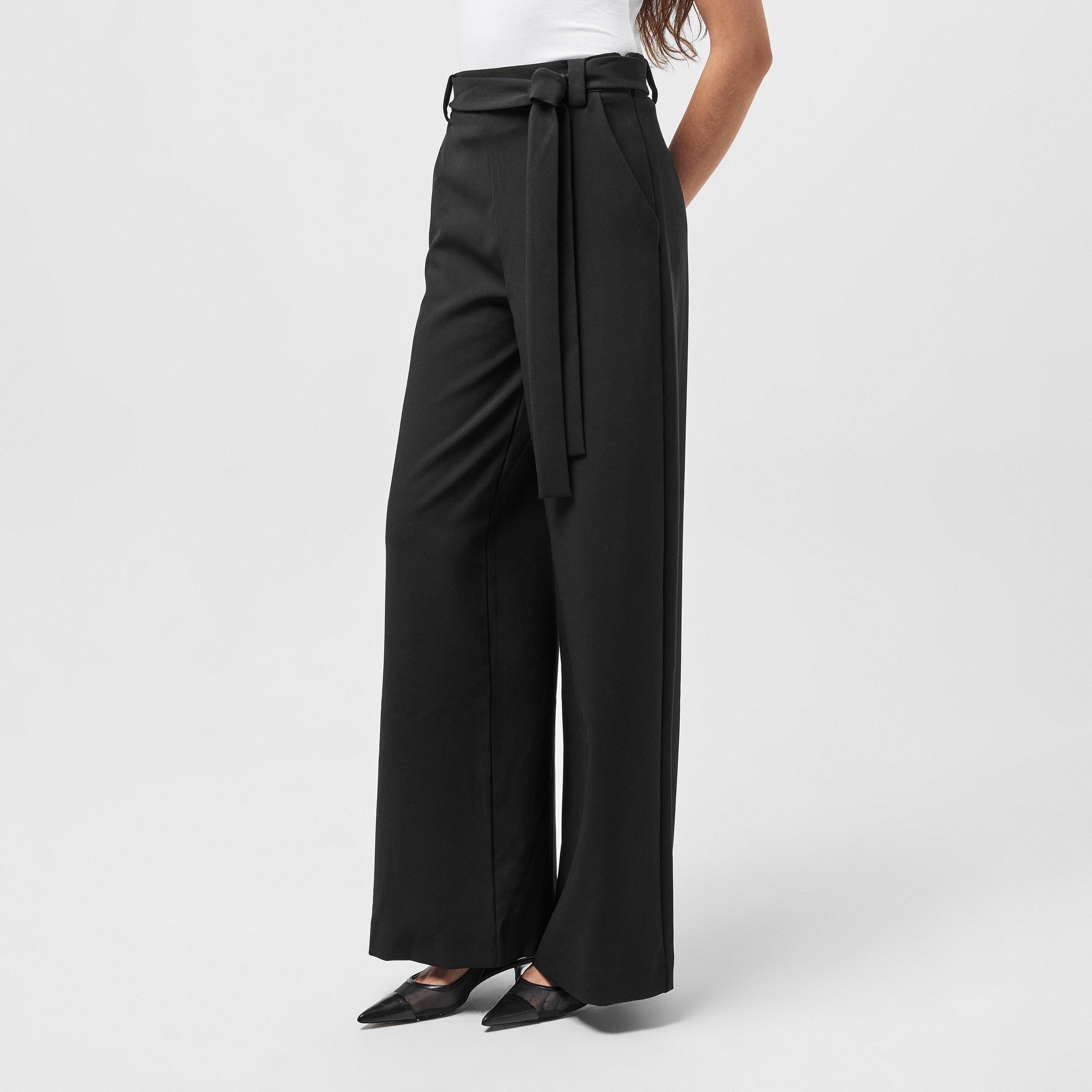 Black - French Connection - Women's Palazzo Trousers - 3