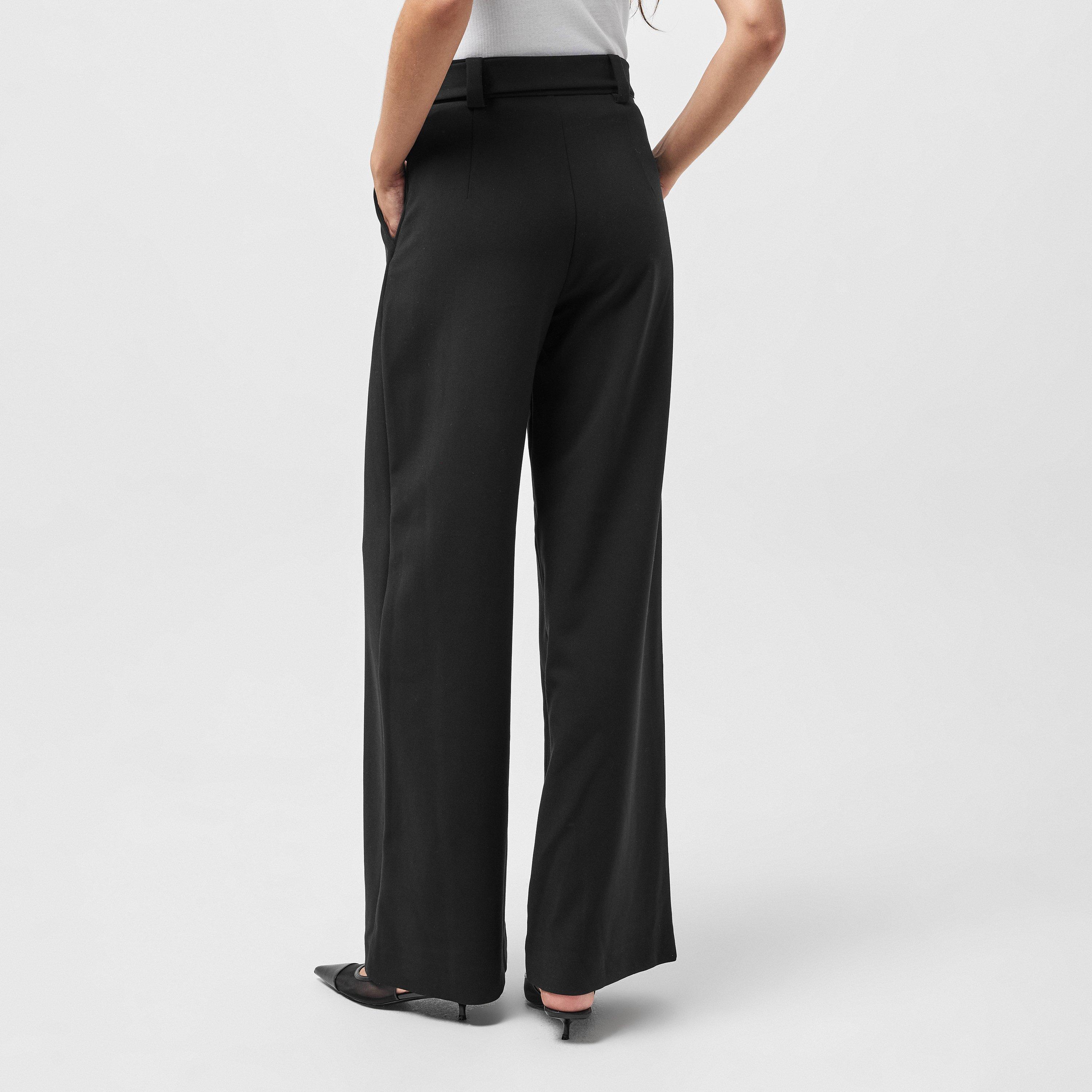 Black - French Connection - Women's Palazzo Trousers - 4