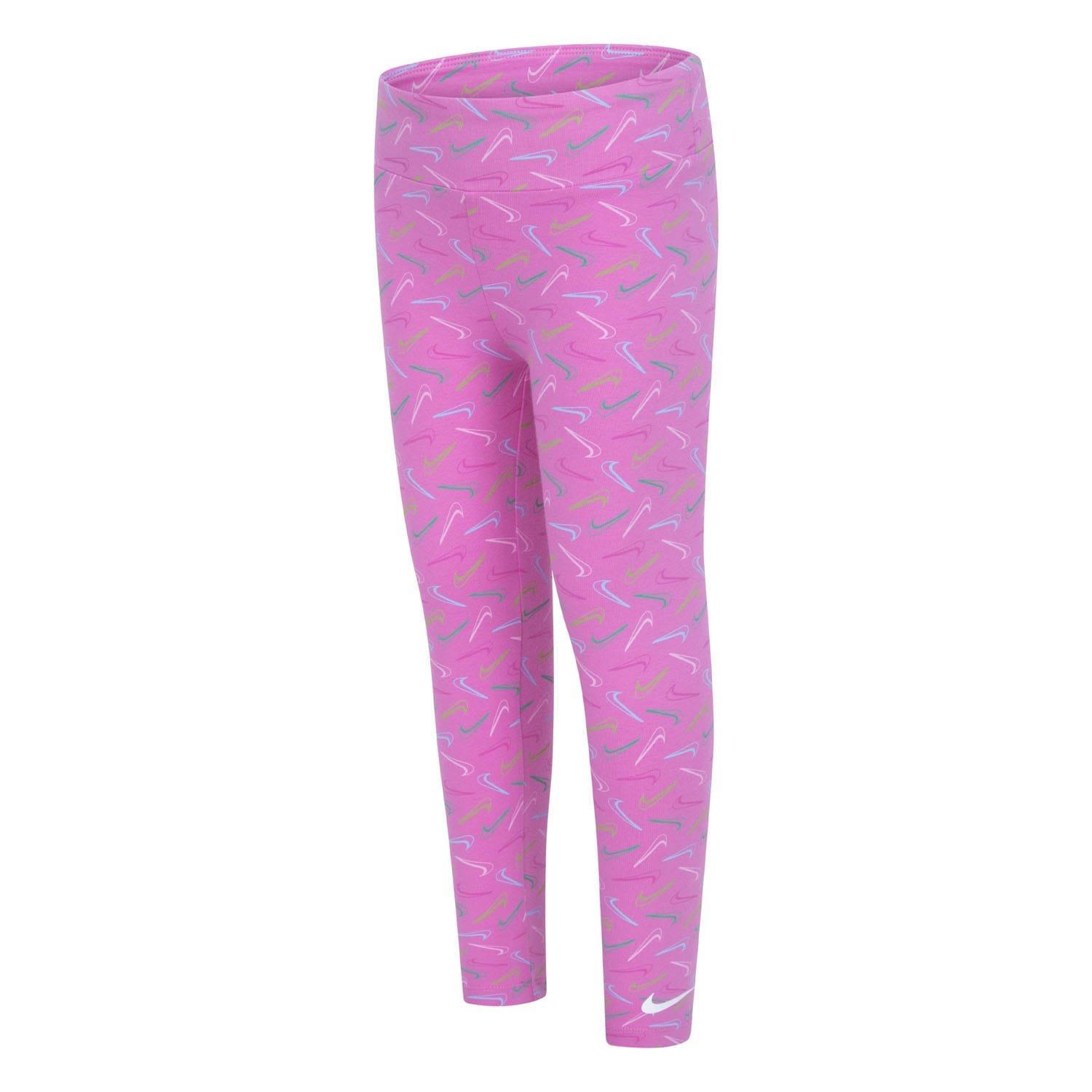 Pink - Nike - Swoosh Logo Leggings - 1