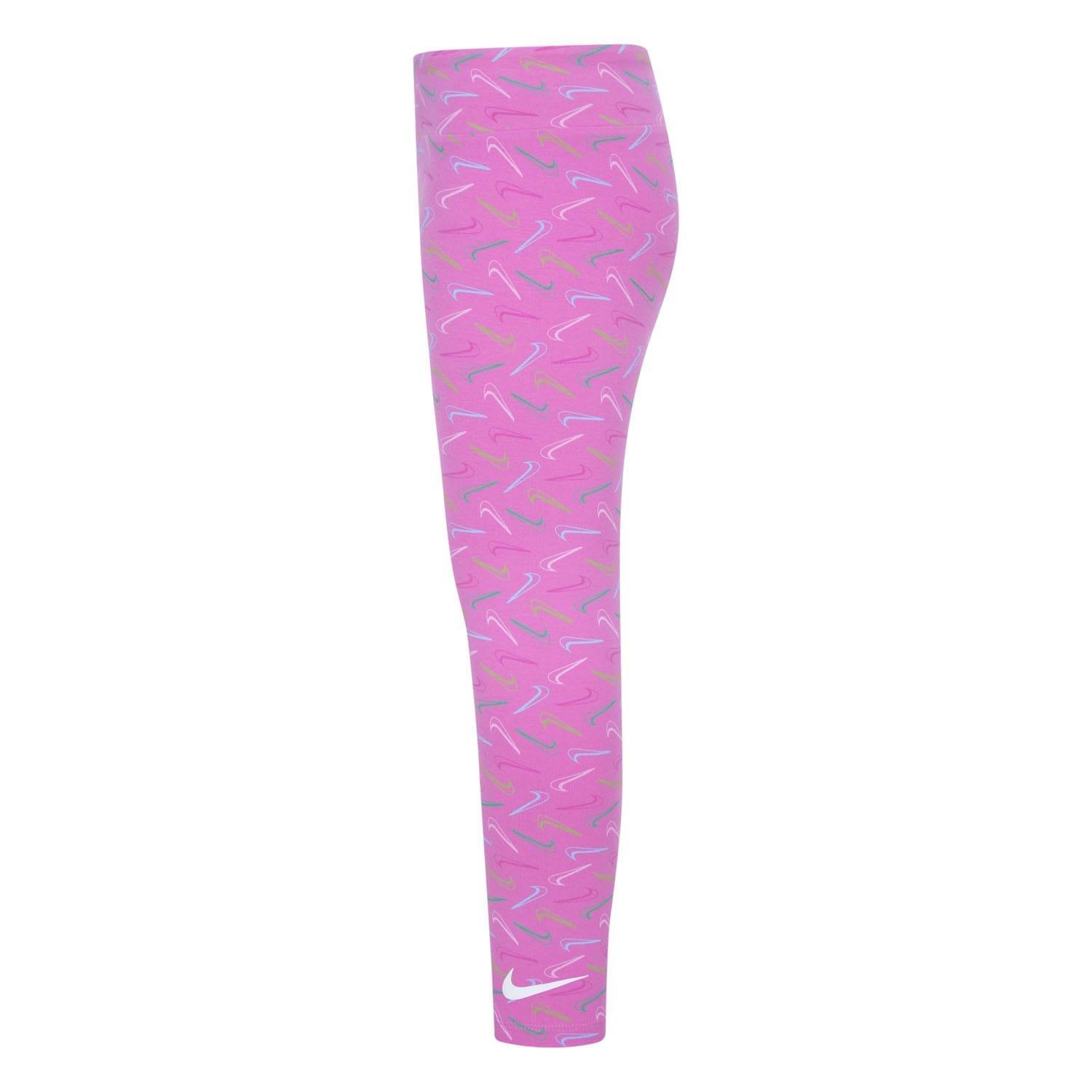 Pink - Nike - Swoosh Logo Leggings - 3
