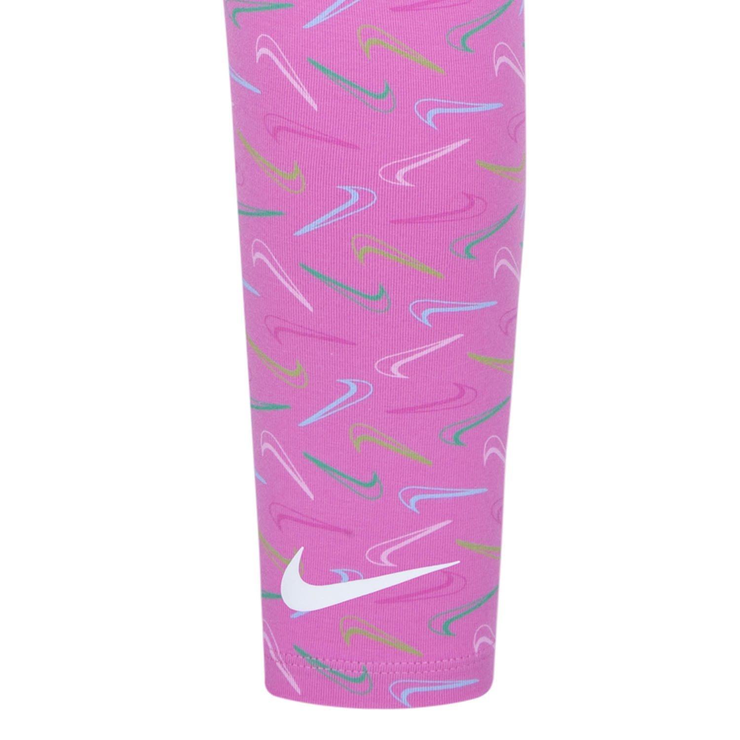 Pink - Nike - Swoosh Logo Leggings - 4