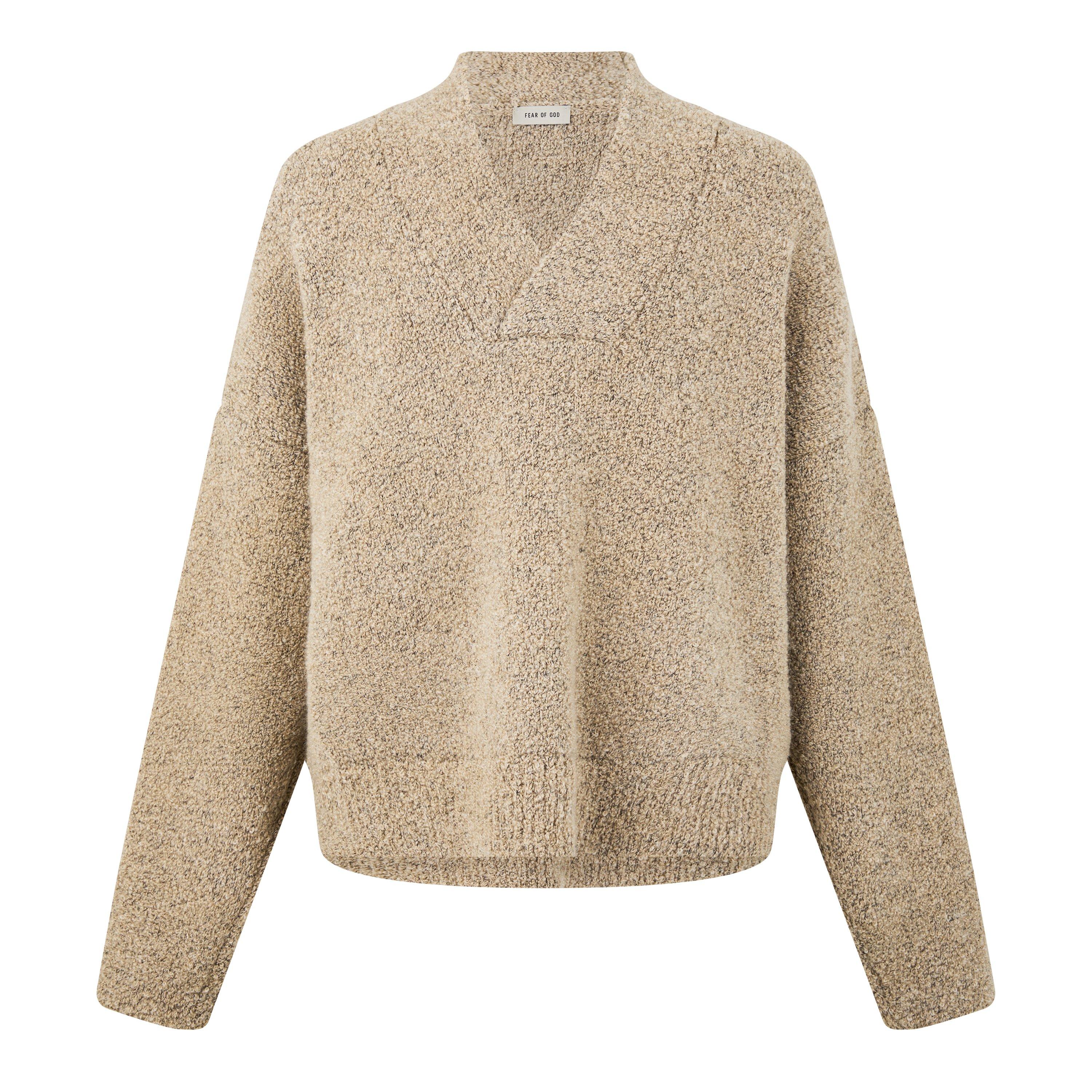 Paris Sky/Beige - Fear Of God - Overlapped V-Neck Sweater - 5