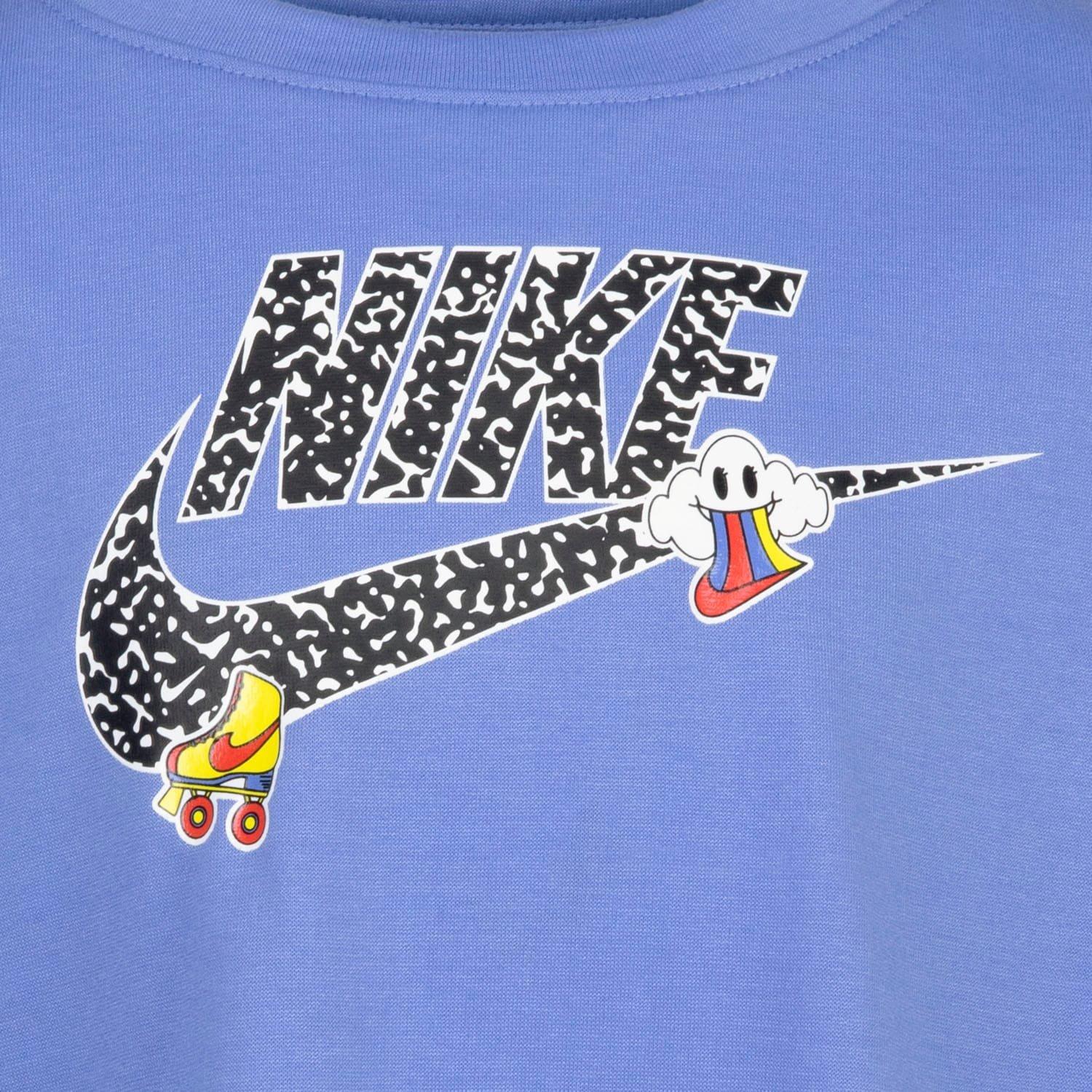 Blue - Nike - Notebook Long Sleeve Knit Top - 3