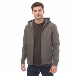 Belstaff Cotton Fleece Alloy Zip Through Hoodie