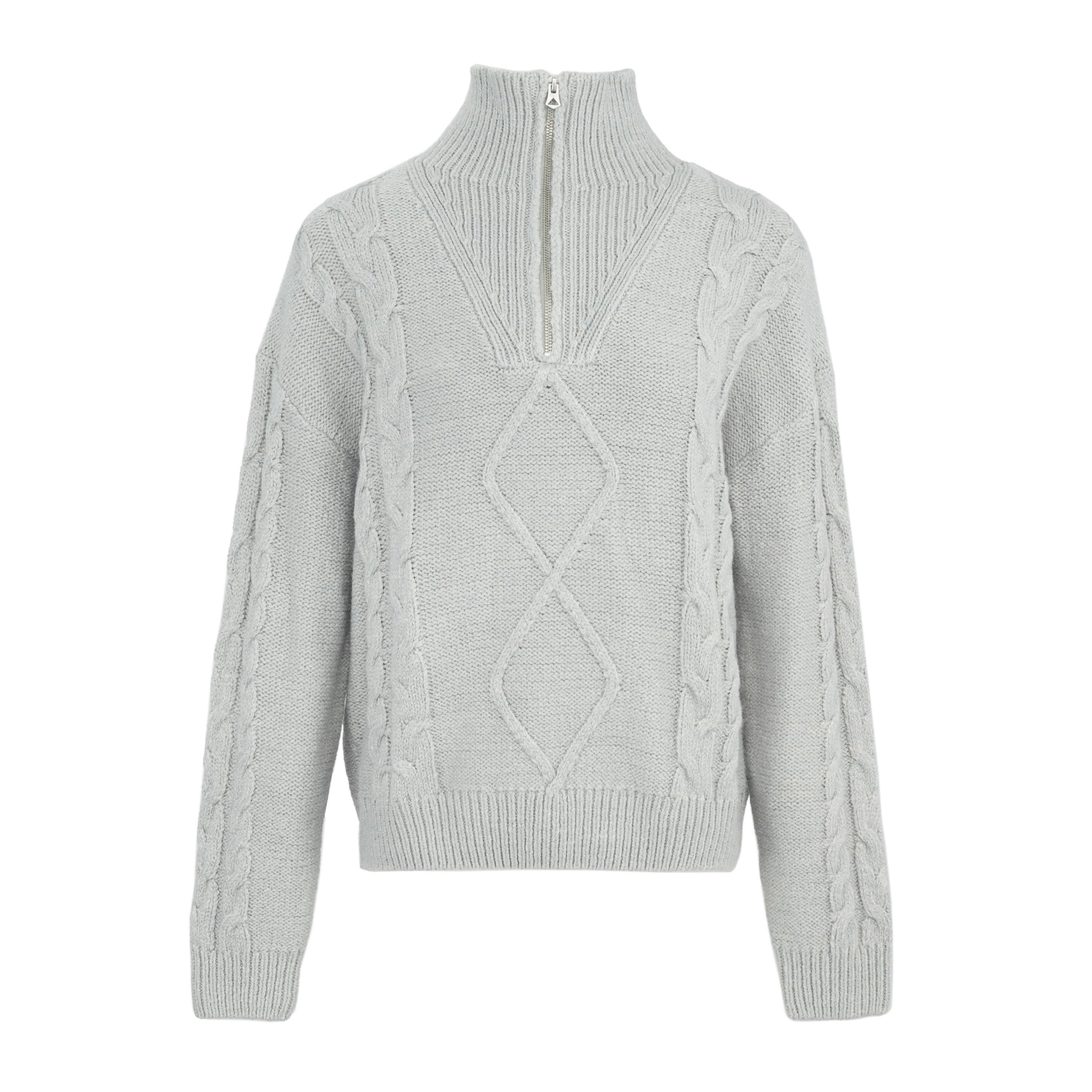 Grijs - SoulCal - Cable quarter Zip Knitted Top - 5