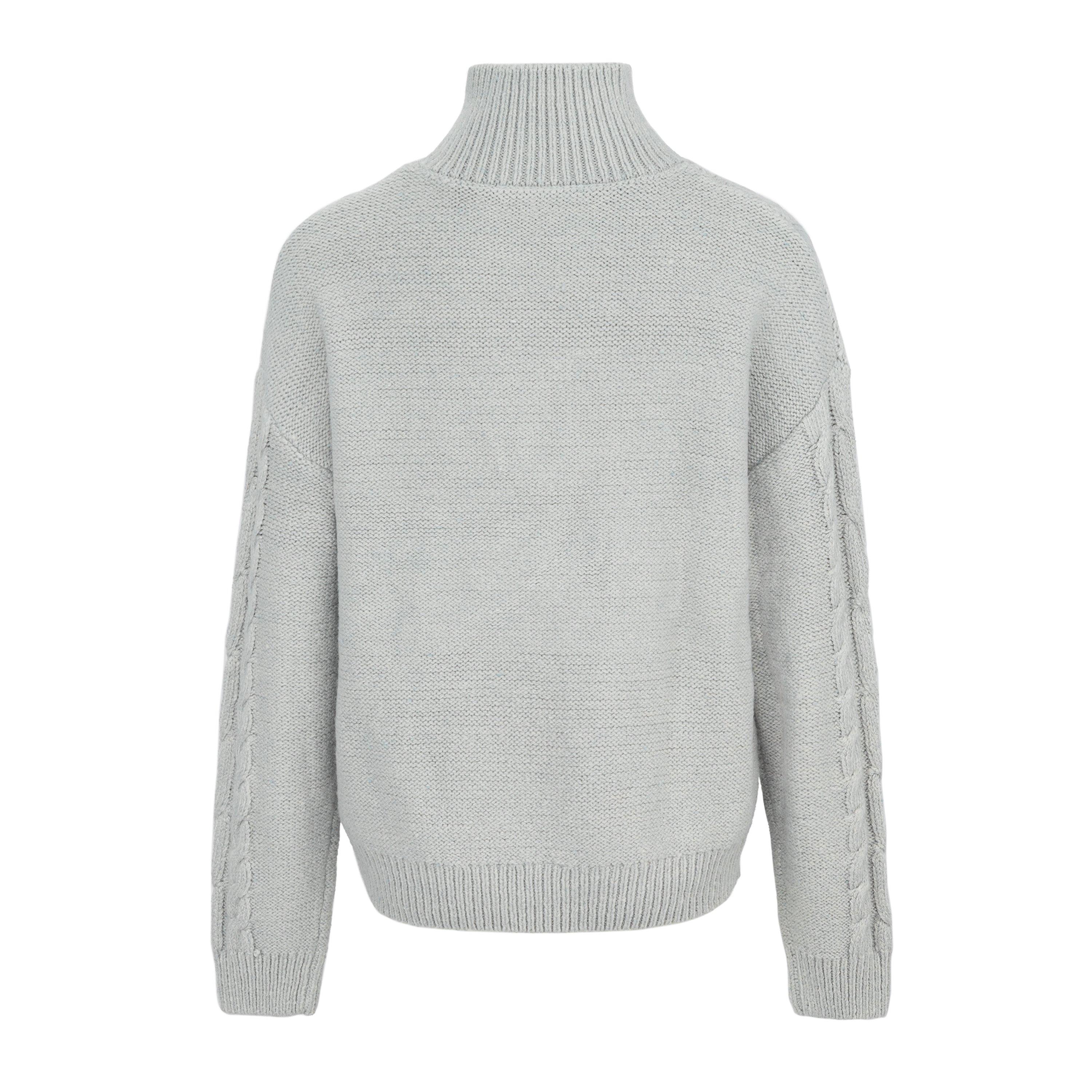 Grijs - SoulCal - Cable quarter Zip Knitted Top - 6