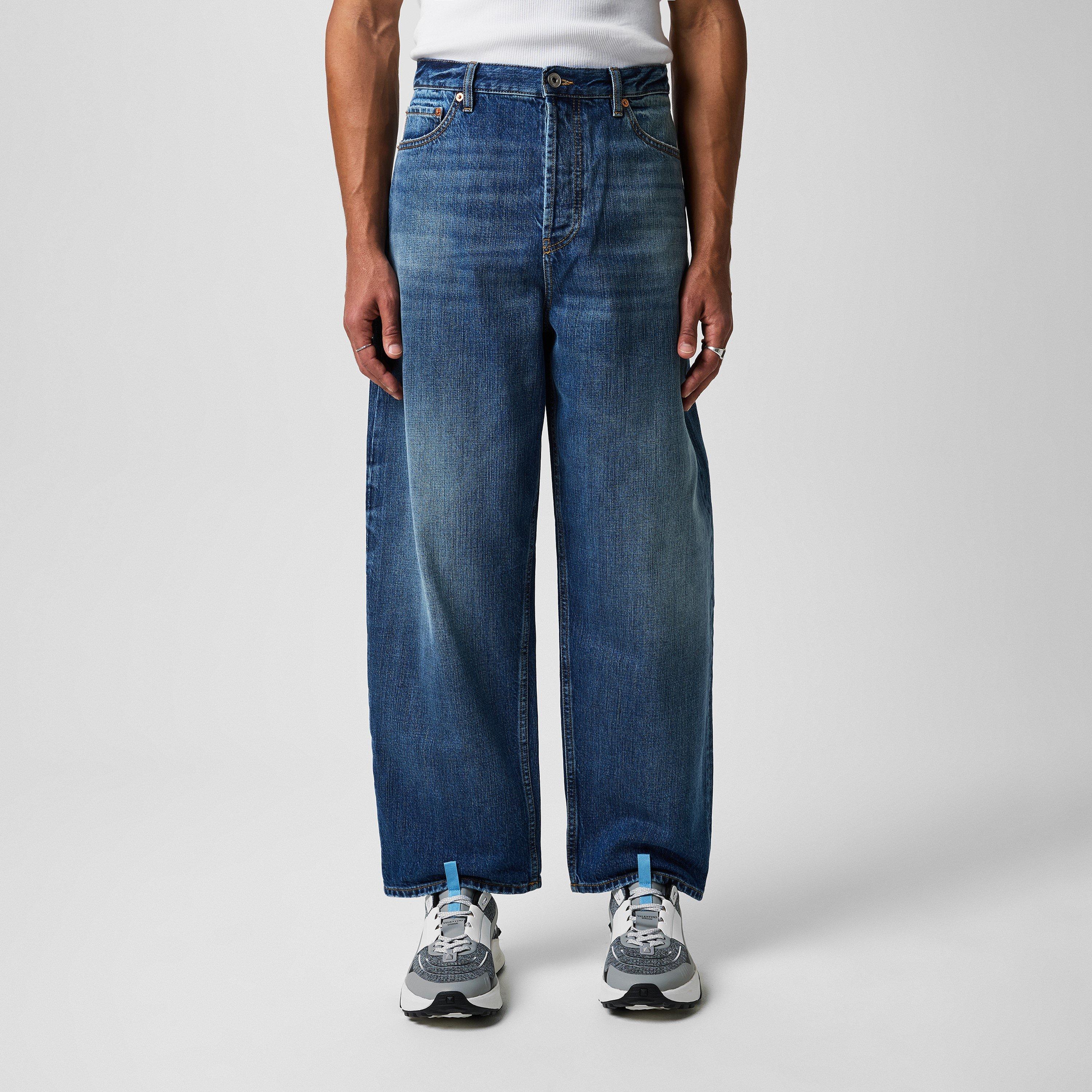 Medium Blue - Valentino - Denim Trousers - 1