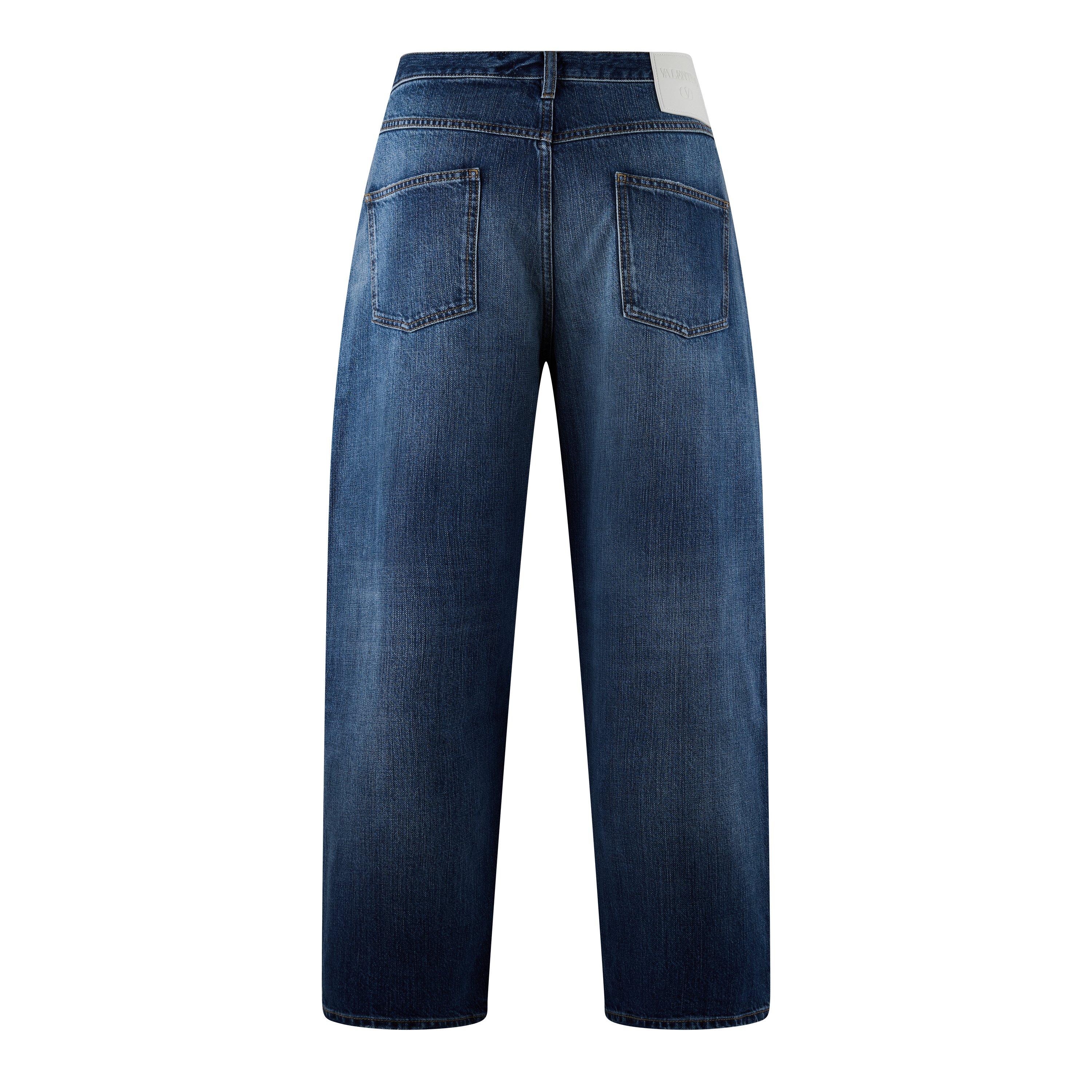 Medium Blue - Valentino - Denim Trousers - 6