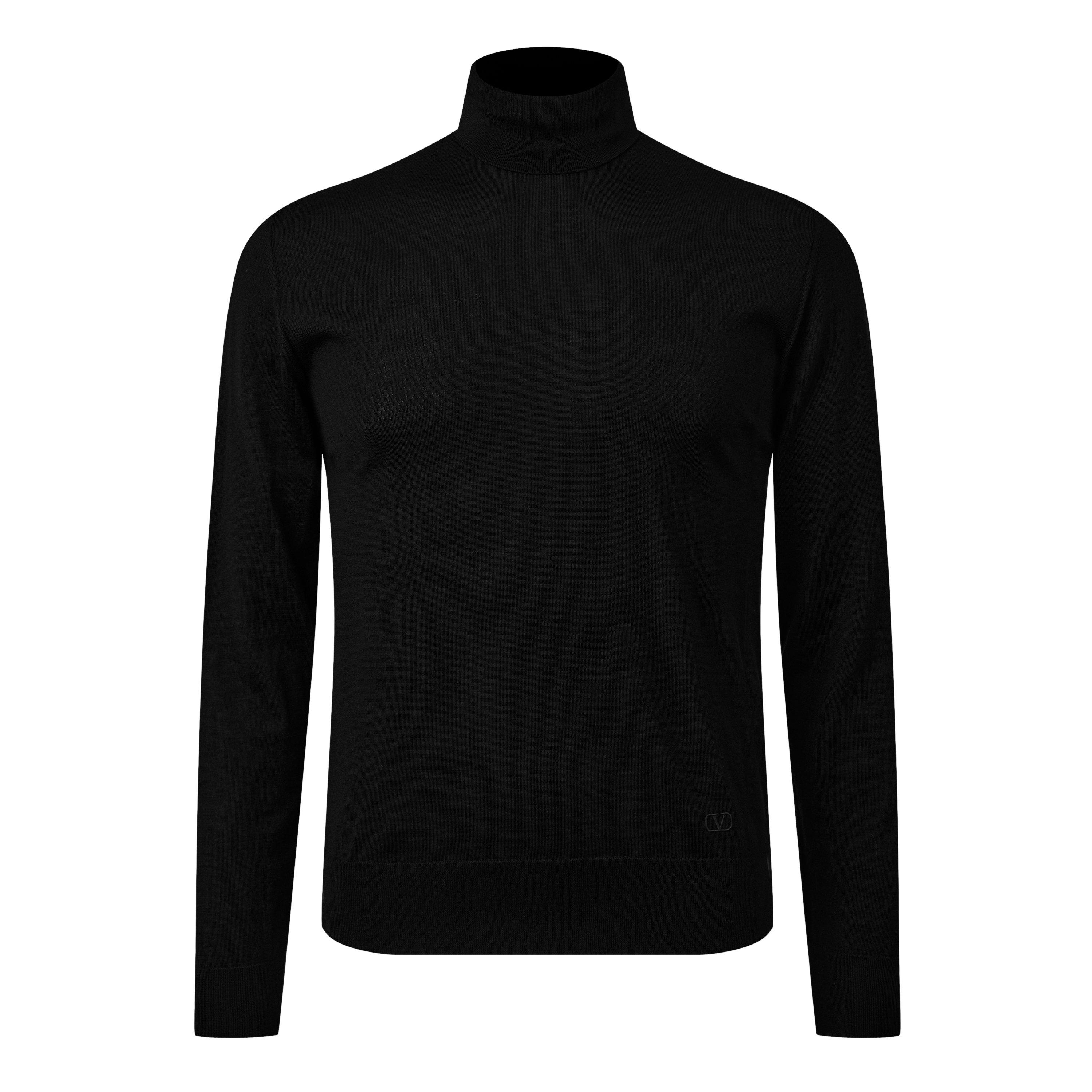 Black - Valentino - Knit Turtleneck Jumper - 5