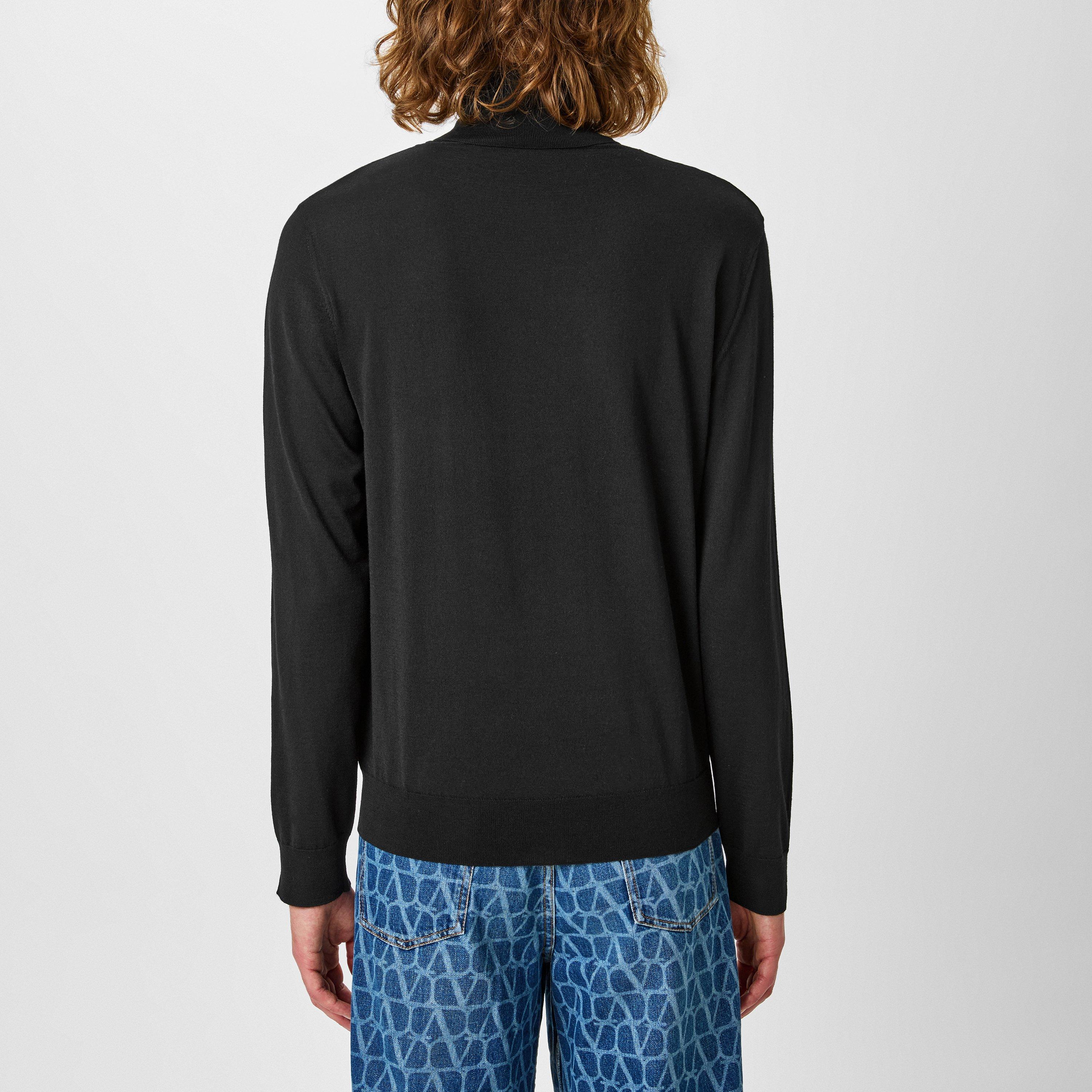 Black - Valentino - Knit Turtleneck Jumper - 3