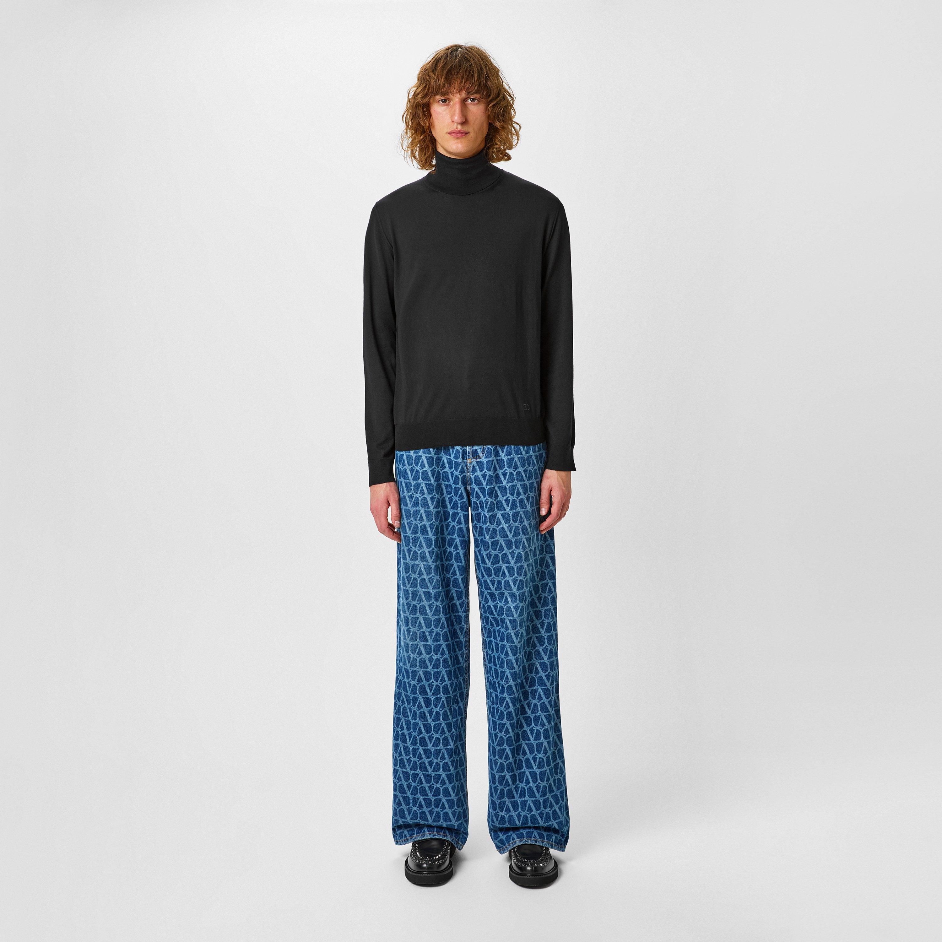 Black - Valentino - Knit Turtleneck Jumper - 4