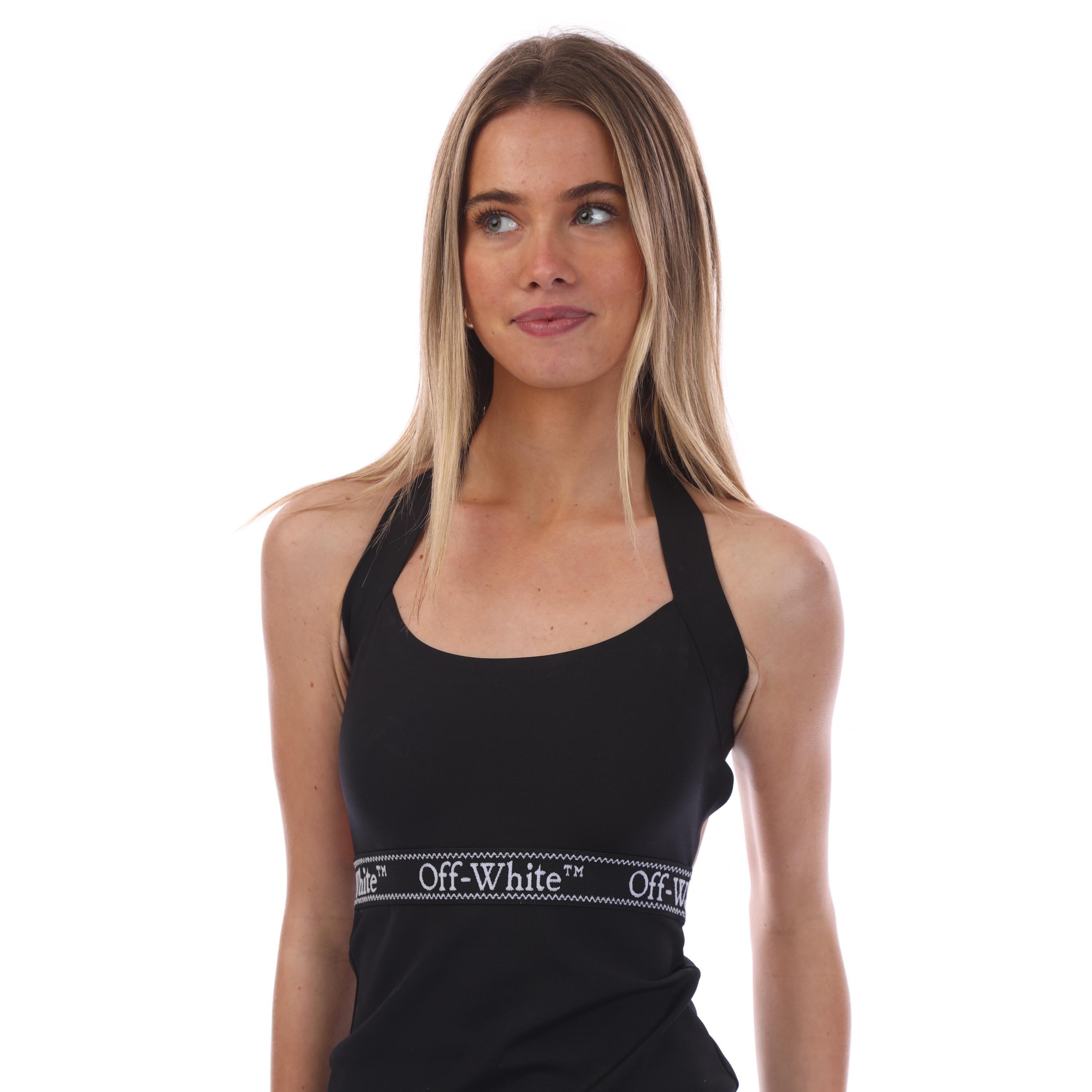 Black-White - Off White - Logoband Cross Mini Dress - 2