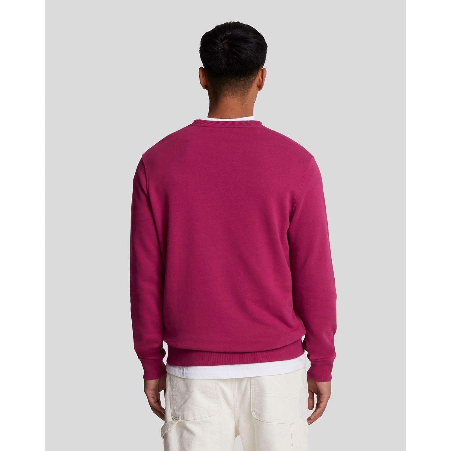 Burgundy - Lyle and Scott - Crewneck Sweatshirt - 3