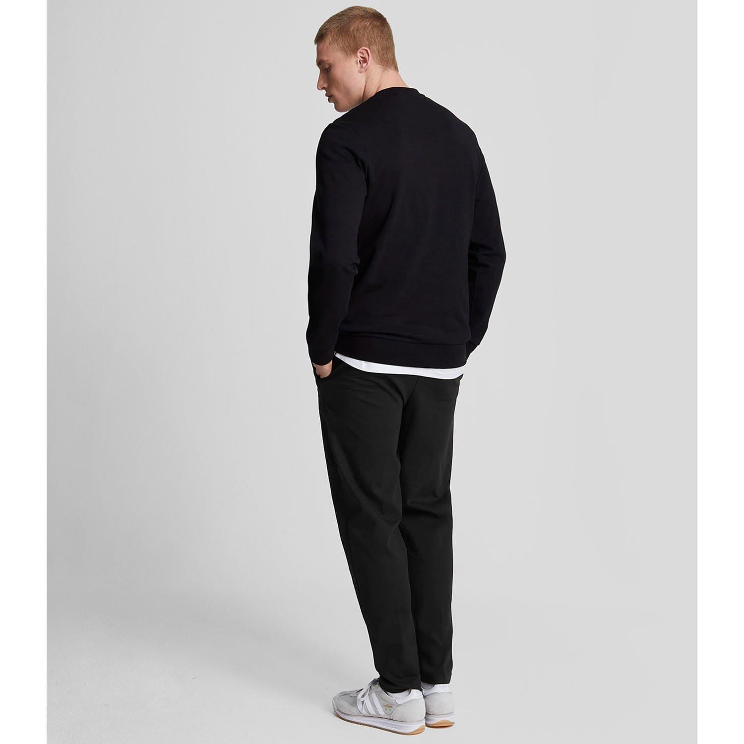 Black - Lyle and Scott - Pintuck Interlock Sweatpants - 3