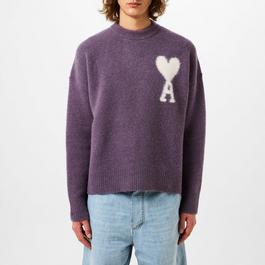 Ami Paris De Coeur Crew Neck Sweater