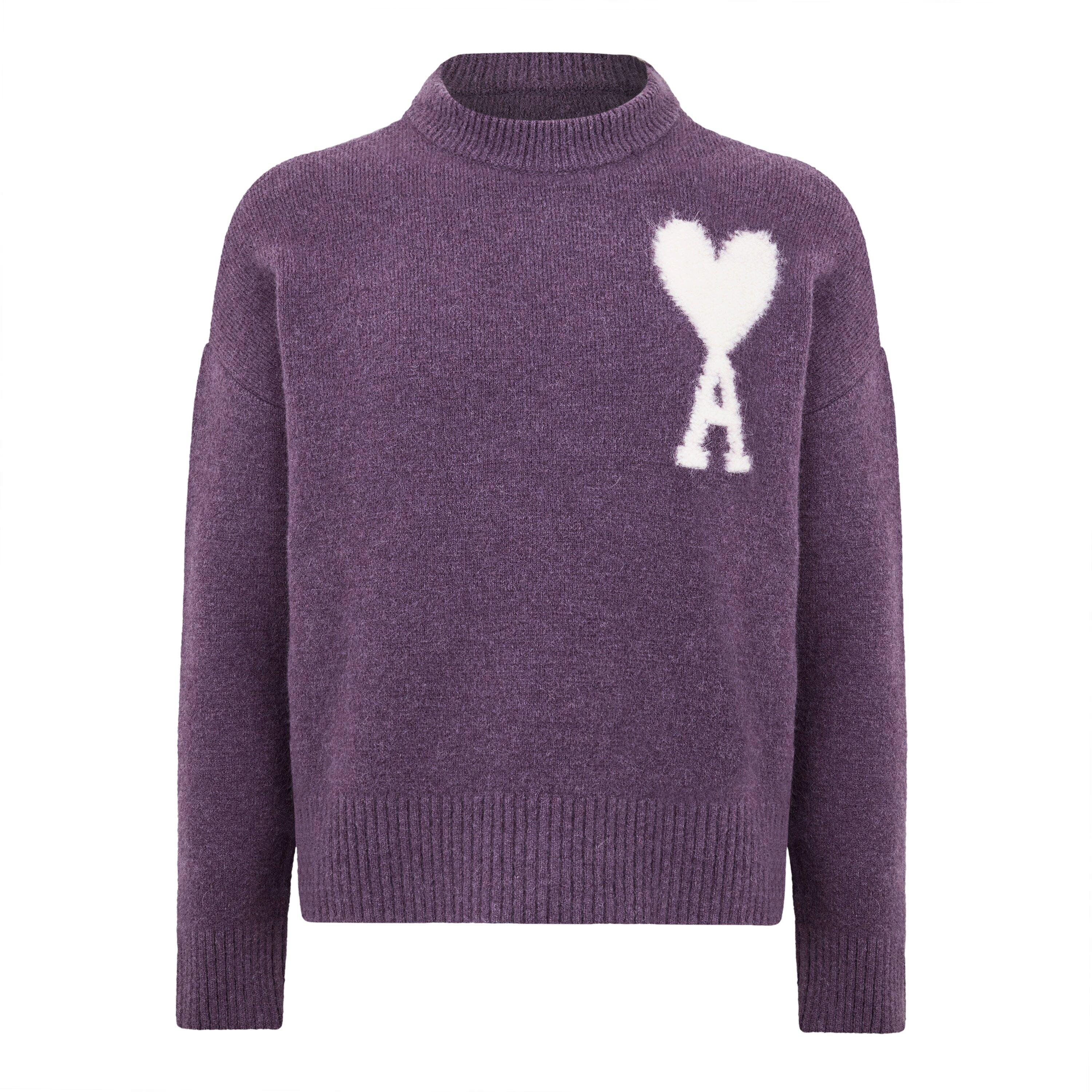 Ami Paris | Ami De Coeur Crew Neck Sweater | Crew Neck Jumpers