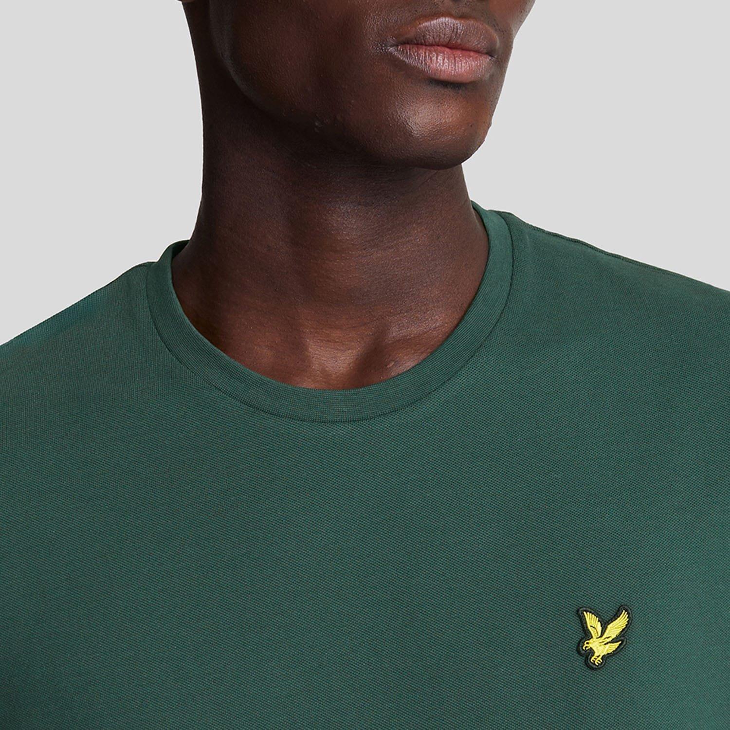 Teal - Lyle and Scott - Pique T-Shirt - 4