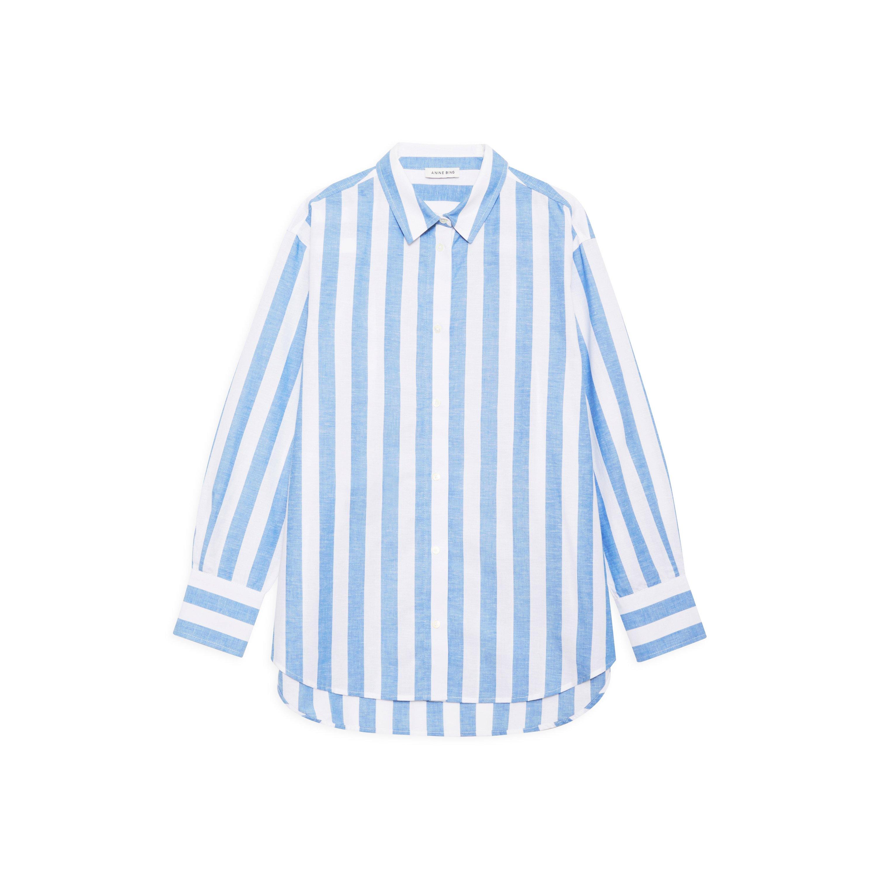 White/Blue - Anine Bing - Plaza Shirt - 5