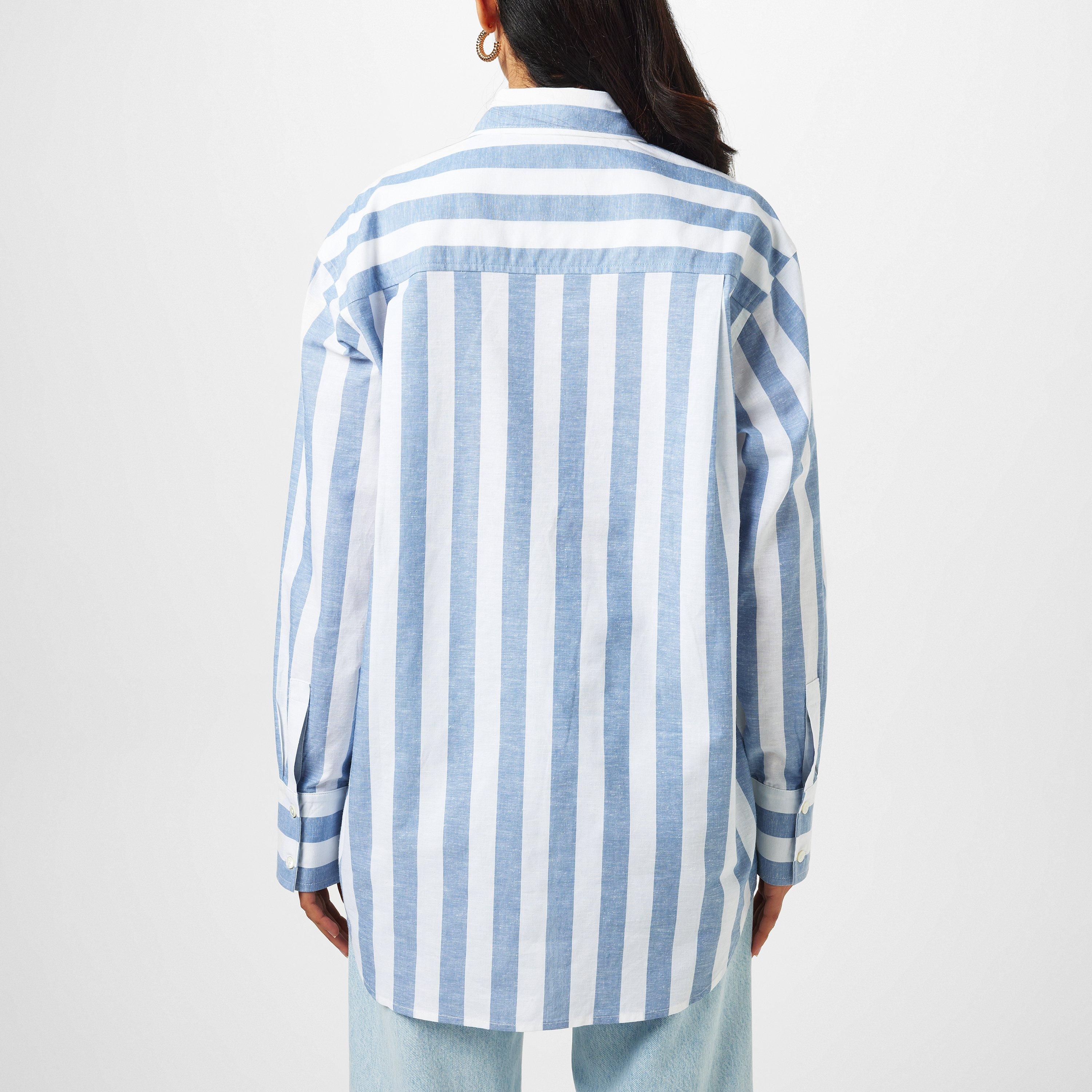 White/Blue - Anine Bing - Plaza Shirt - 3