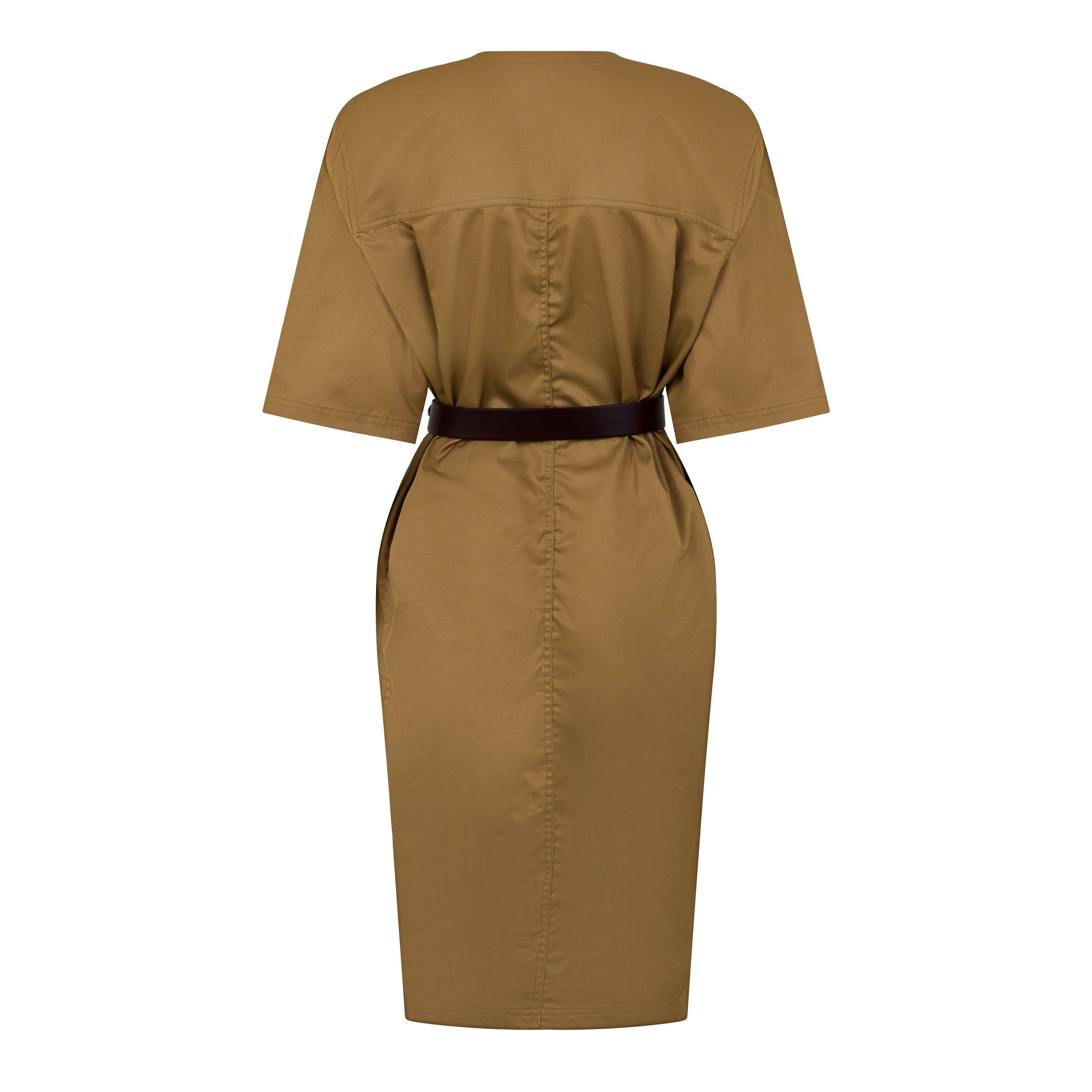 BEIGE FONCE - Saint Laurent - Saharienne Dress - 6