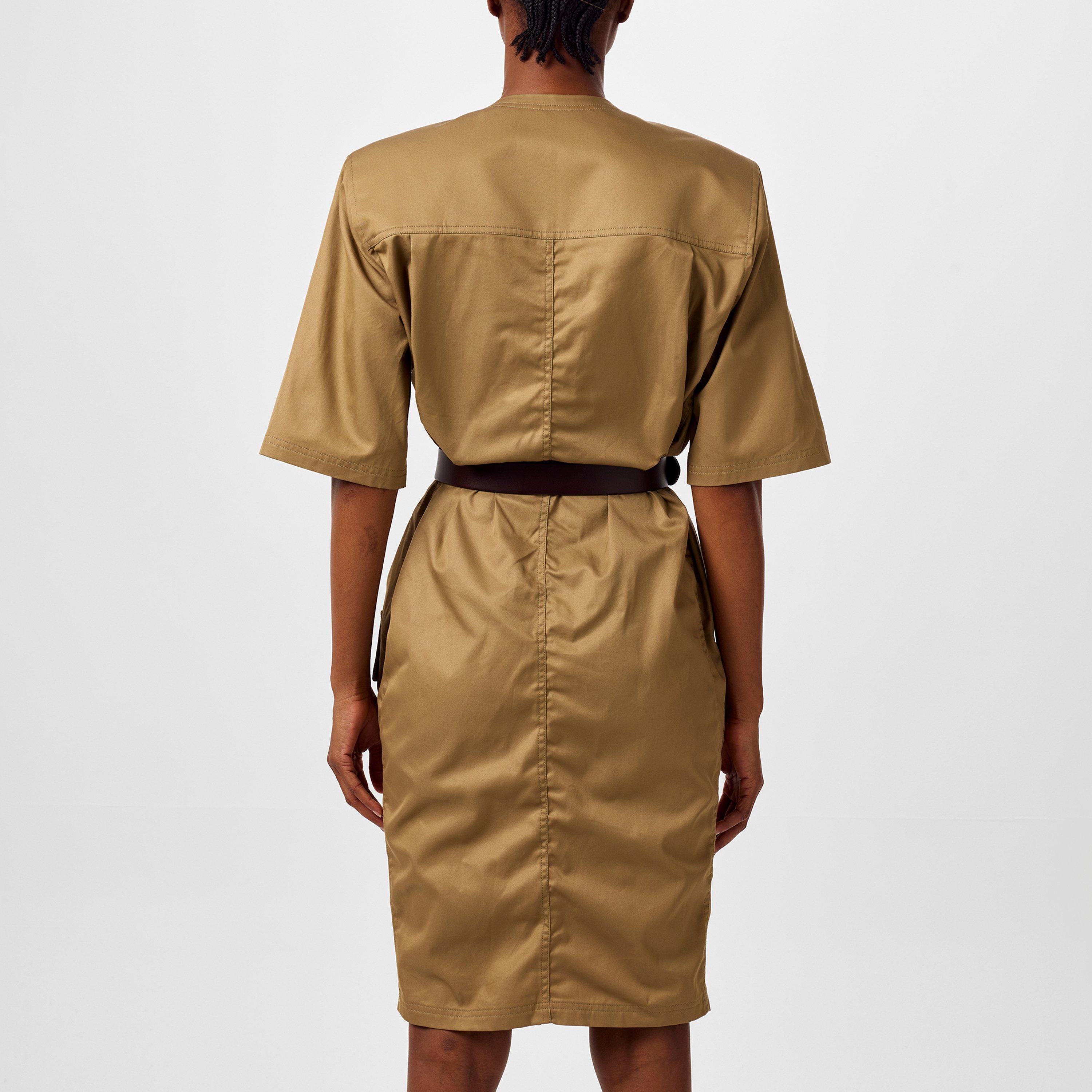 BEIGE FONCE - Saint Laurent - Saharienne Dress - 3