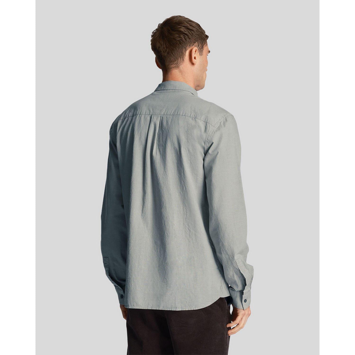 Blue - Lyle and Scott - Cotton Linen Button Down Shirt - 3