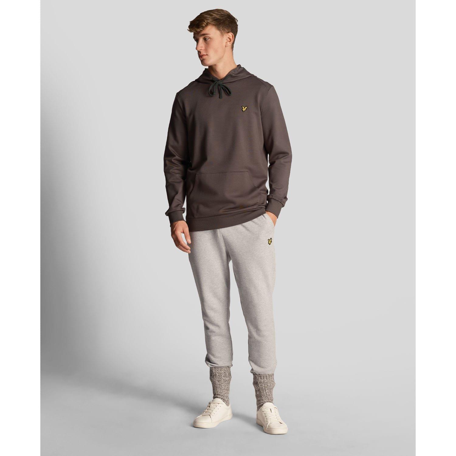 Grey - Lyle and Scott - Fly Fleece Hoodie - 3