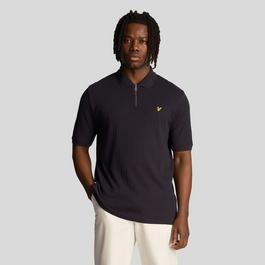 Lyle and Scott Textured Stripe Polo Shirt