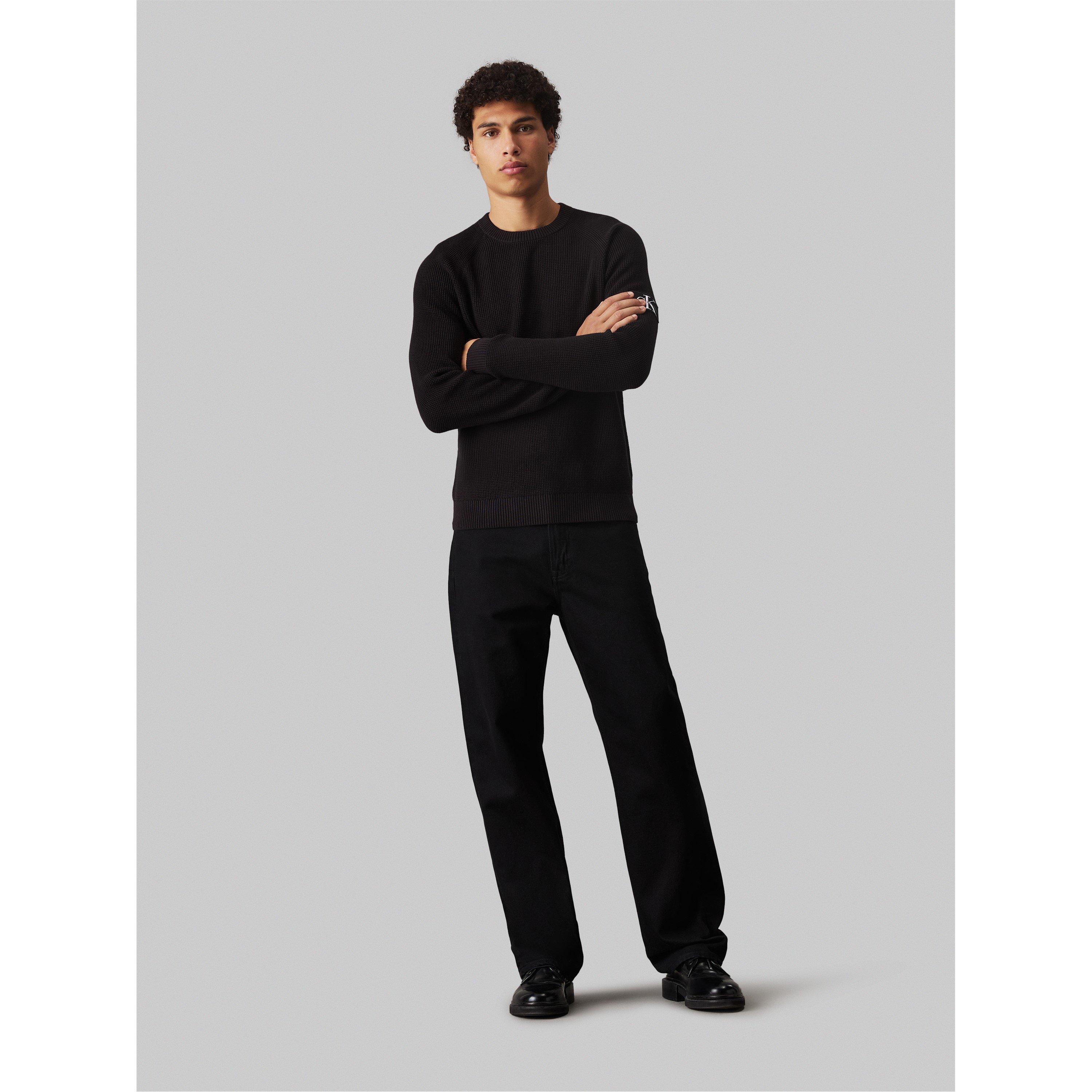 CK Black - Calvin Klein Jeans - Badge Easy Sweater - 6