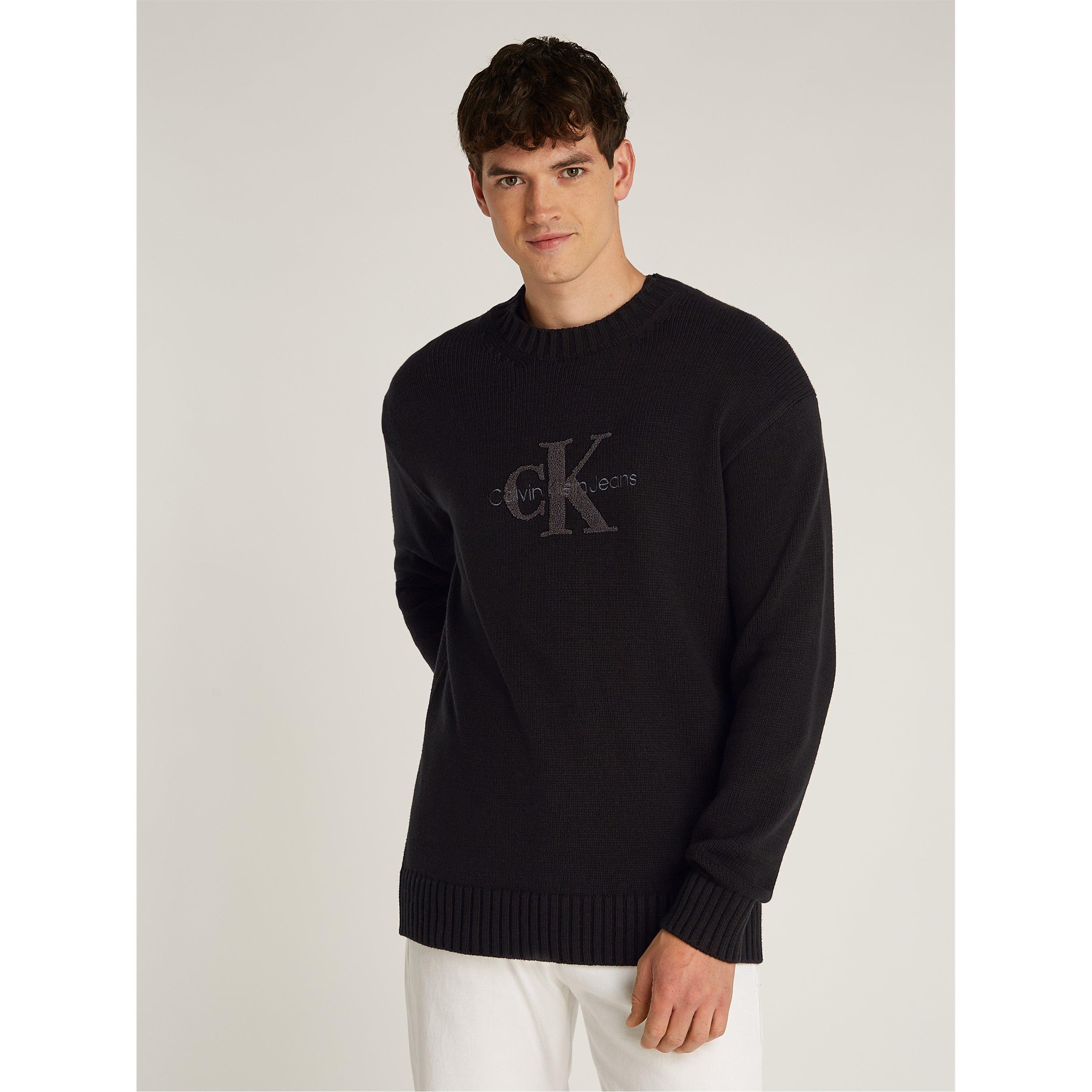 CK Black - Calvin Klein Jeans - CHENILLE MONOLOGO SWEATER - 3