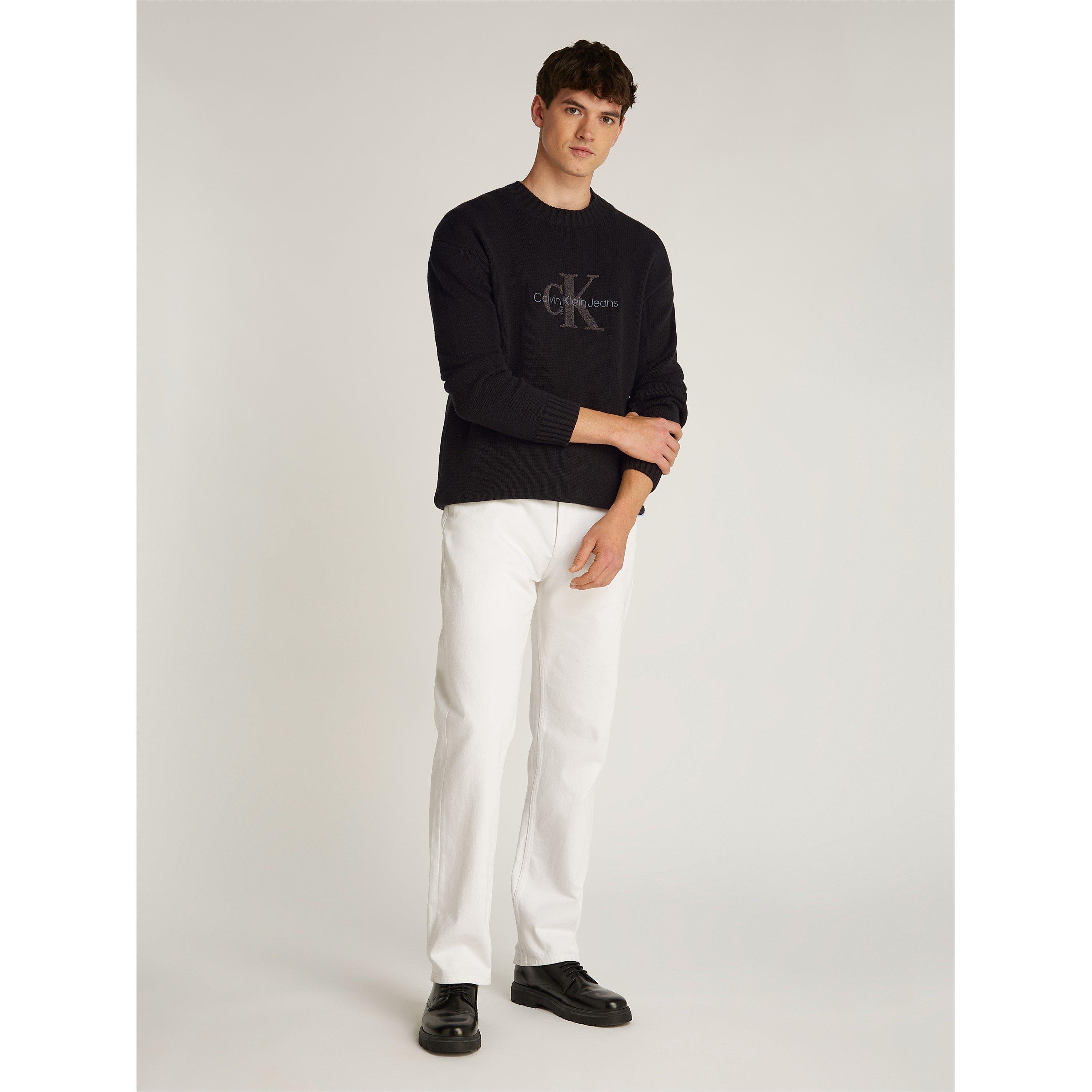 CK Black - Calvin Klein Jeans - CHENILLE MONOLOGO SWEATER - 7