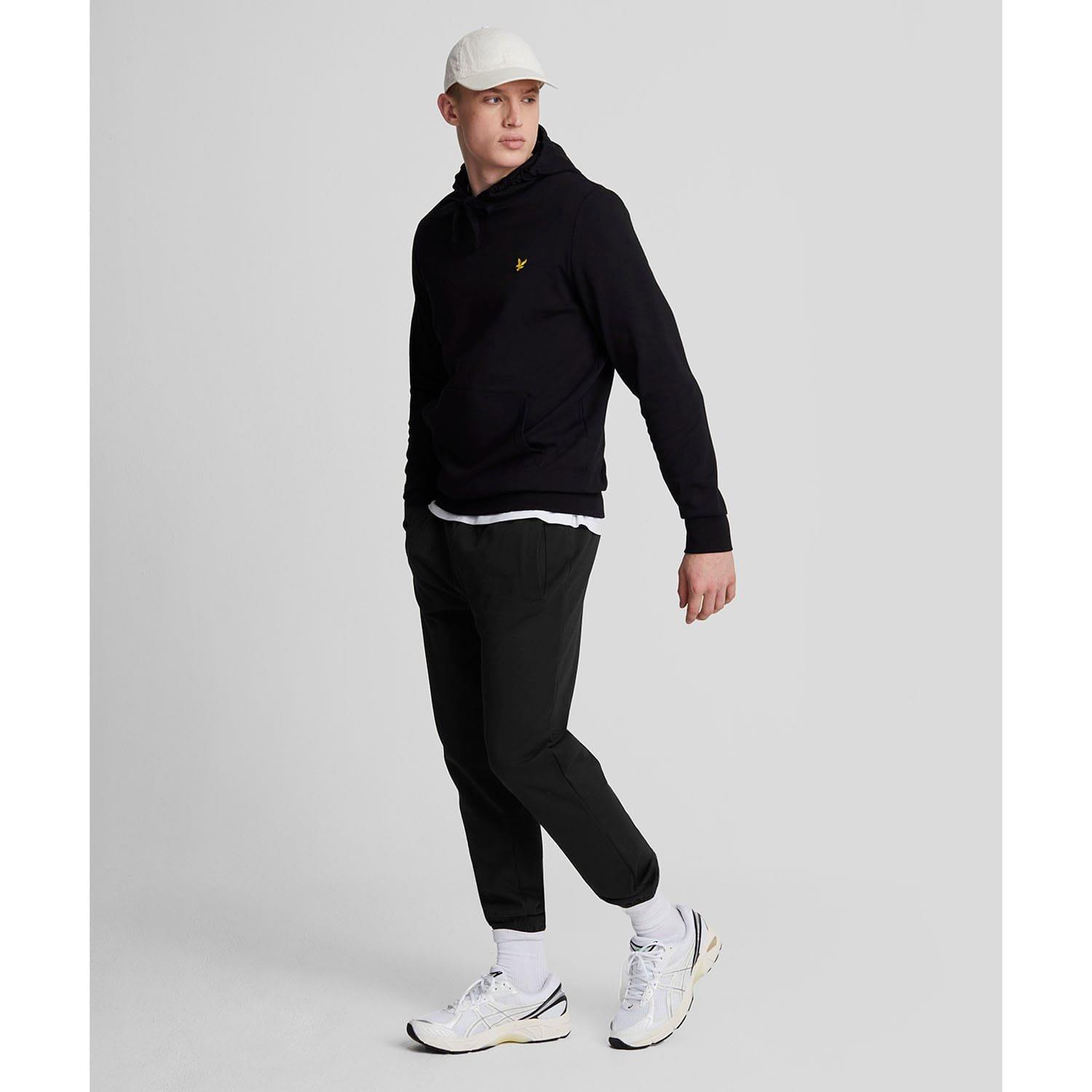Black - Lyle and Scott - Interlock Cuffed Sweatpants - 2