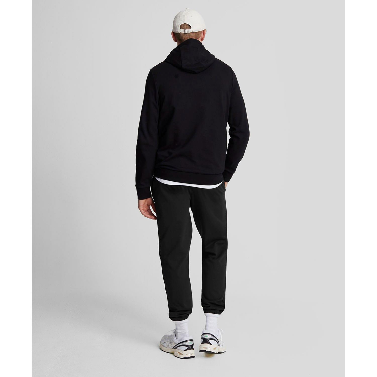 Black - Lyle and Scott - Interlock Cuffed Sweatpants - 3