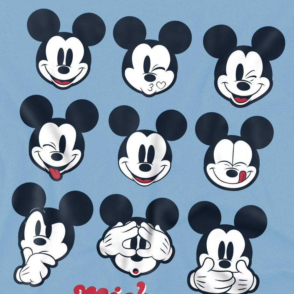 Baby Blue - Disney - Mickey Mouse Faces Boys T-Shirt Sky Blue - 2