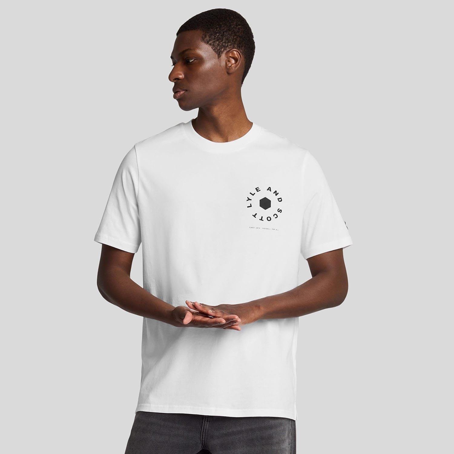 Lyle and Scott Football Wheel Graphic T-Shirt