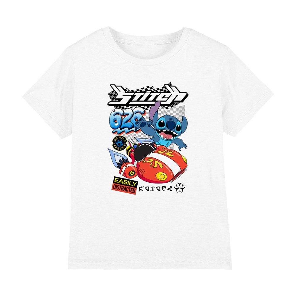 White - Disney - Lilo&Stitch Racing Spaceship Boys T-Shirt White - 1