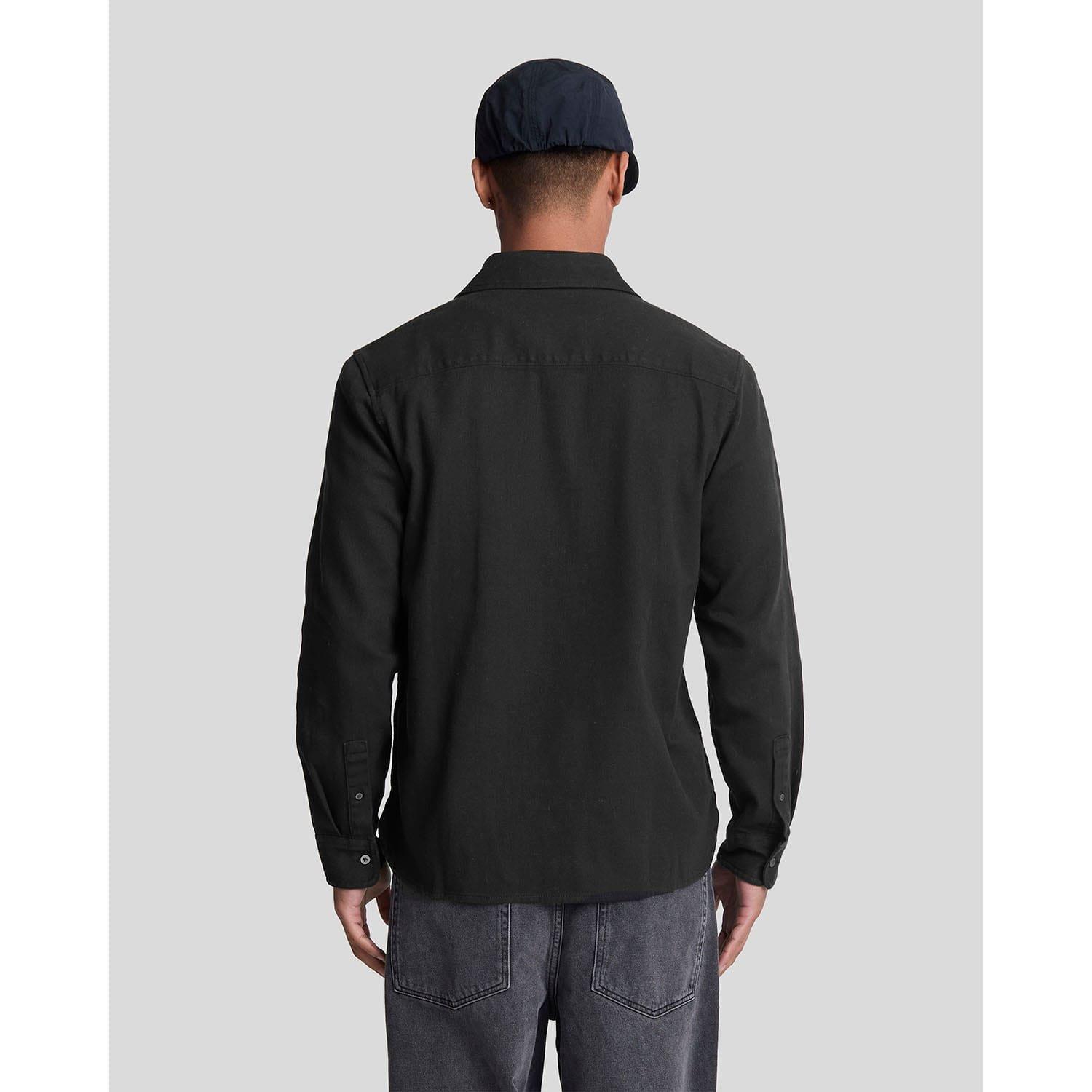 Black - Lyle and Scott - Worsted Twill Shirt - 2