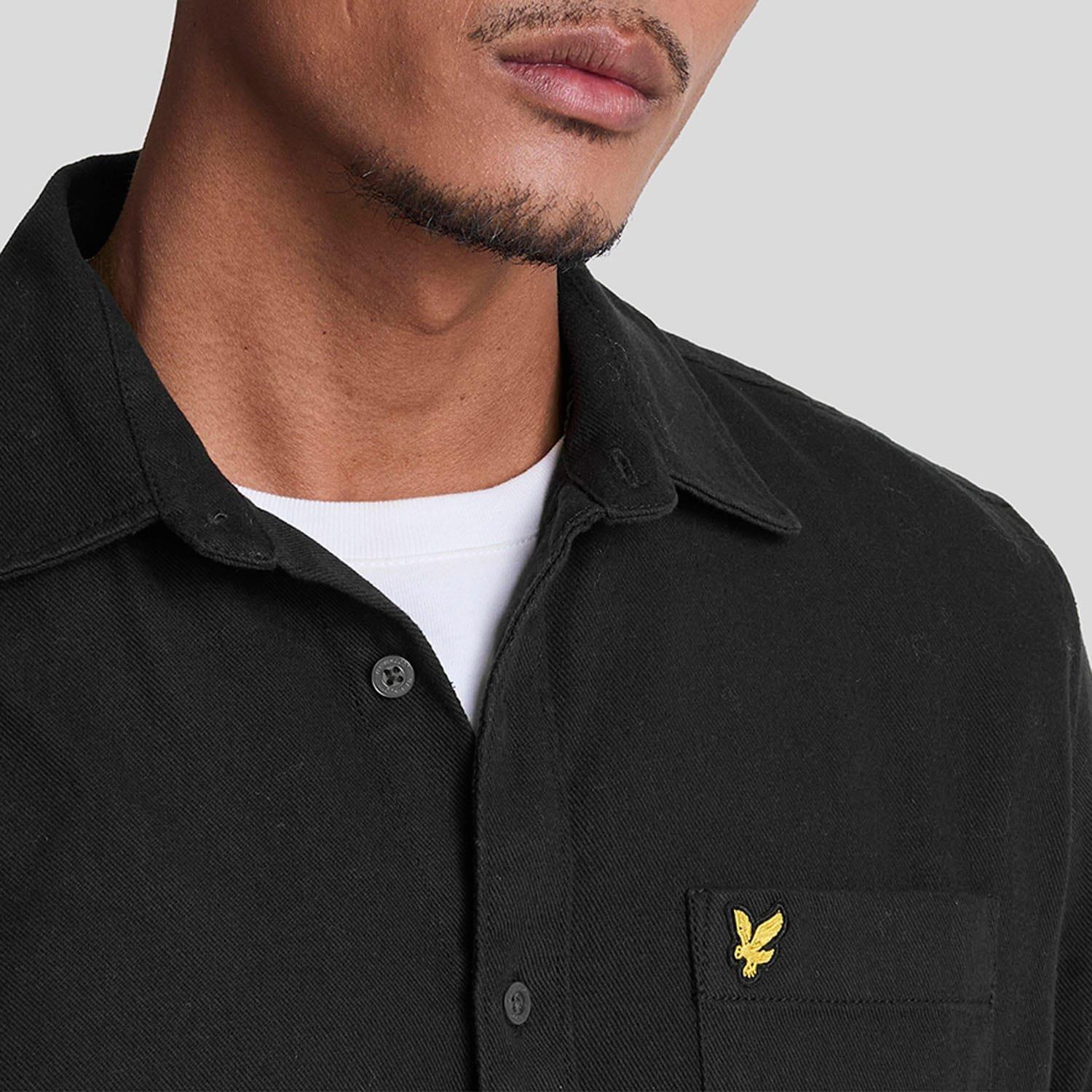 Black - Lyle and Scott - Worsted Twill Shirt - 4
