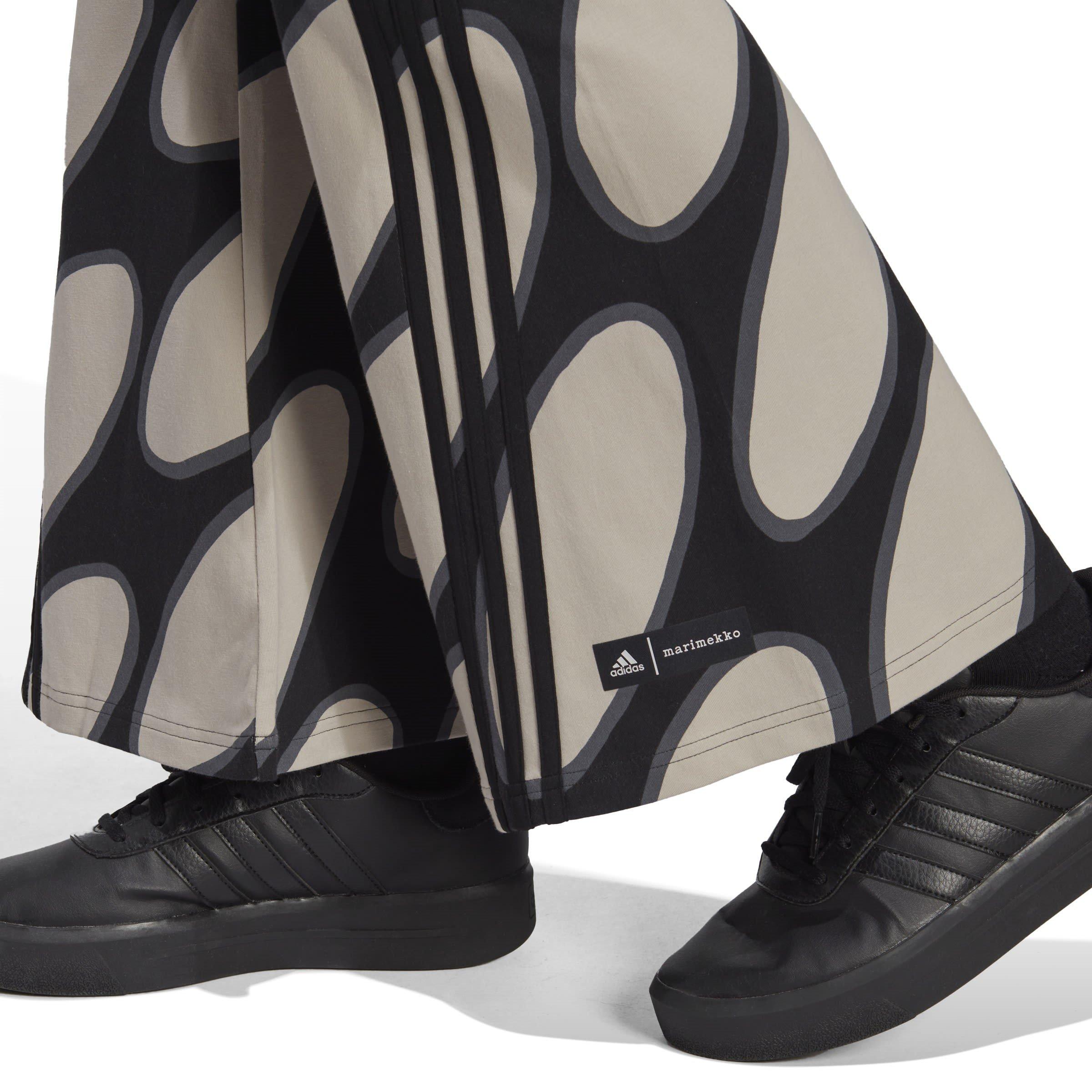 L Brwn/Bk/Gry - adidas - x Marimekko Future Icons Flared Leggings Womens - 8
