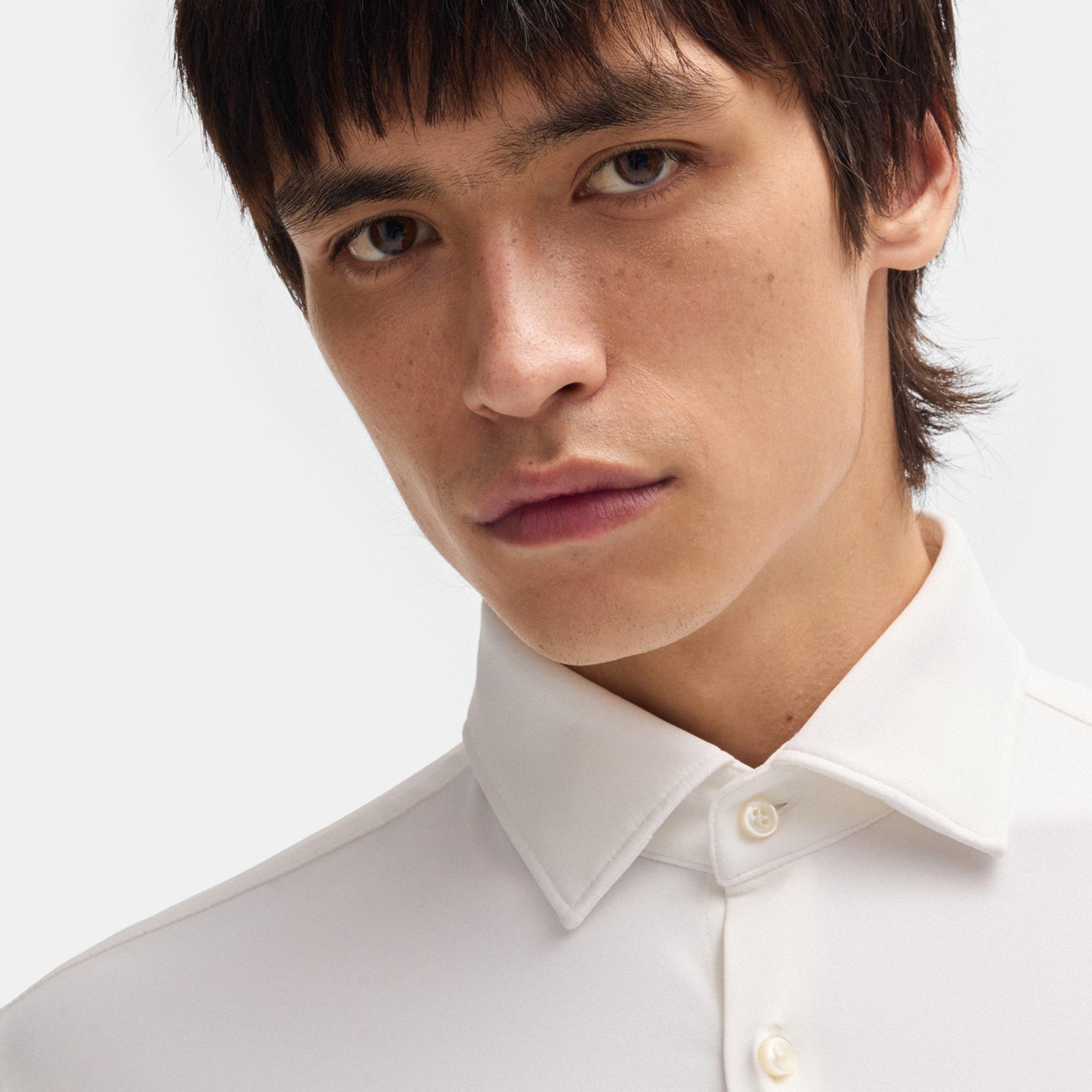 Open White - Hugo - Men's Kenno Long-Sleeve Plain Shirt - 6