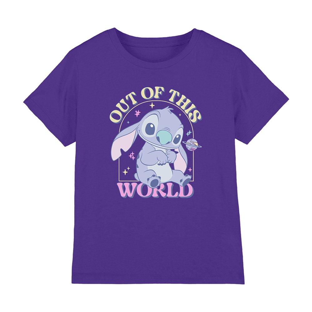 Disney Lilo&Stitch Out Of This World Girls T-Shirt Purpl