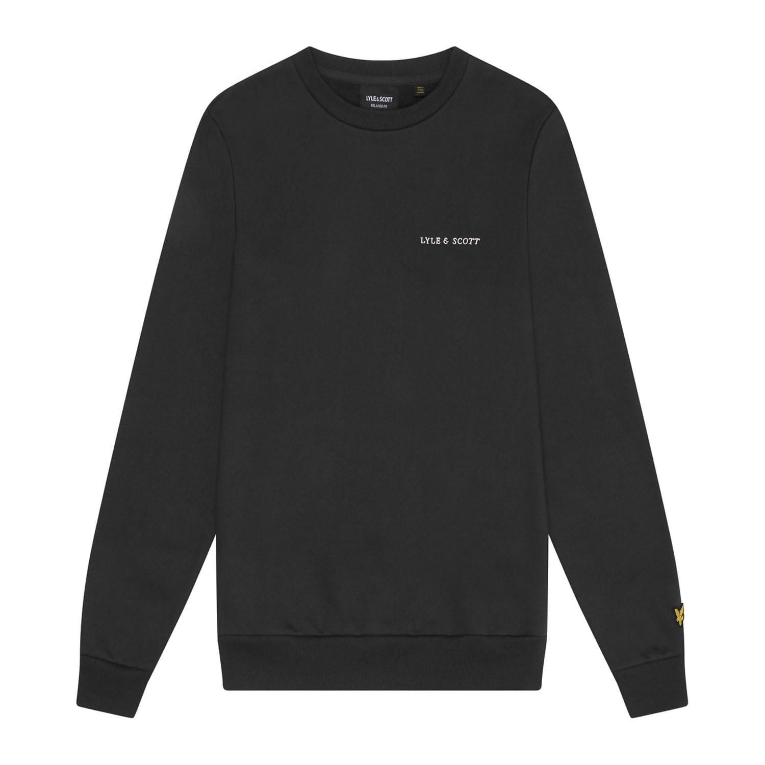 Gunmetal - Lyle and Scott - Embroidered Crewneck Sweatshirt