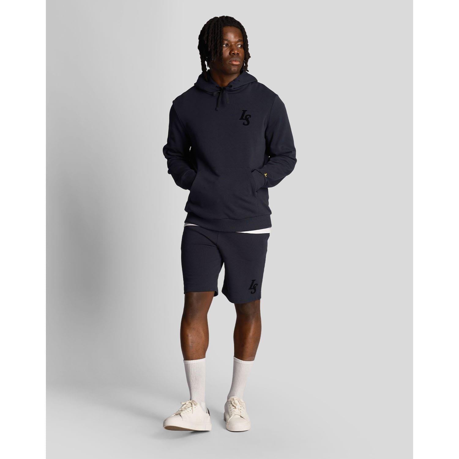 Navy - Lyle and Scott - Club Emblem Hoodie - 2